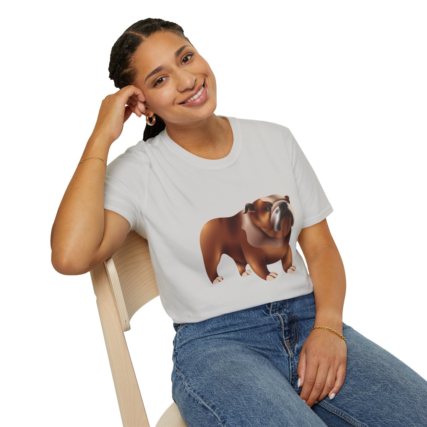 Unisex Softstyle T-Shirt - Adorable British Dog