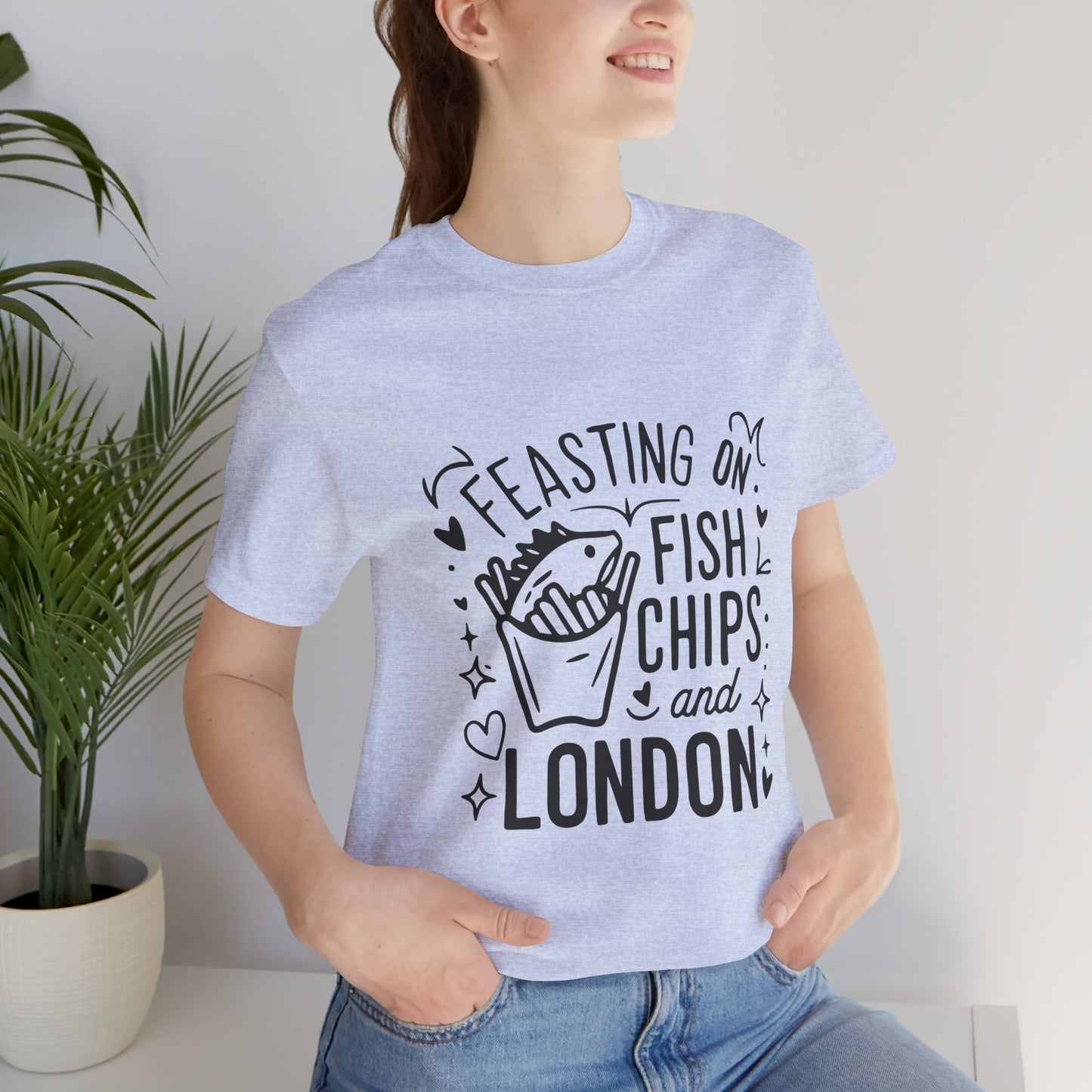Unisex Jersey Short Sleeve Tee - Fsih Chips and London