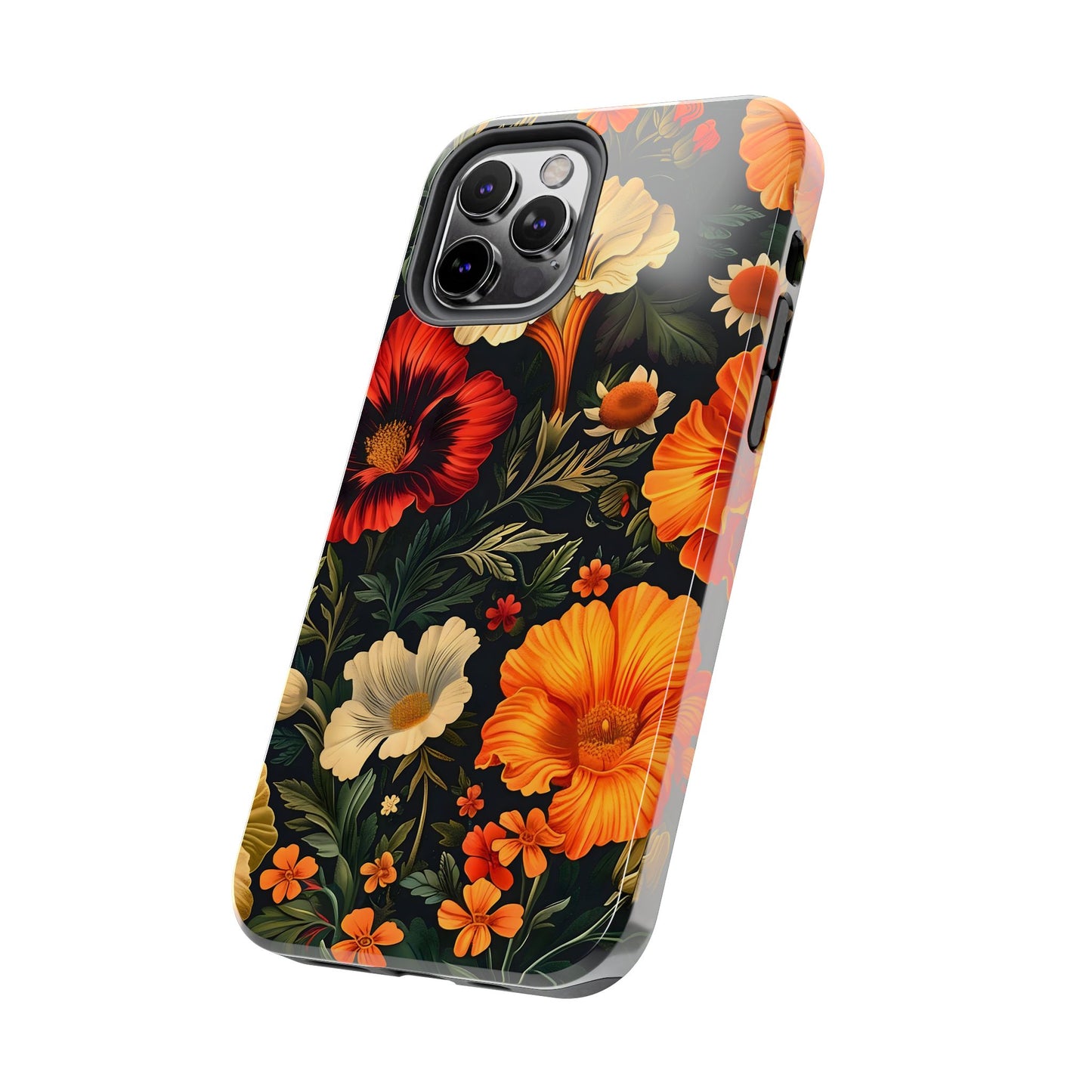 Vibrant Floral Tough Phone Case | Durable Phone Cover | Gift for Her | Spring Accessory | Stylish Tech Protection