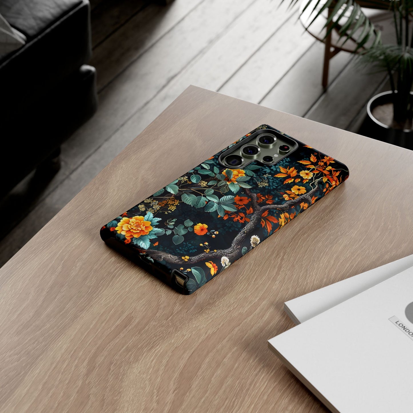 Floral Phone Case | Tough Cases, Protective Cover, Gift for Her, Autumn Vibes, Floral Phone Accessory, Unique Design