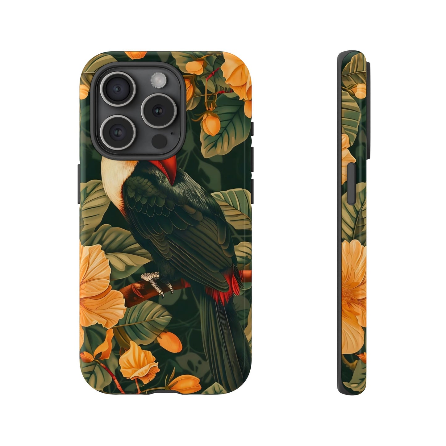 Tropical Toucan Phone Case, Exotic Bird Cover, Nature Lover Gift, Eco-Friendly Design, Customizable Tech Accessory