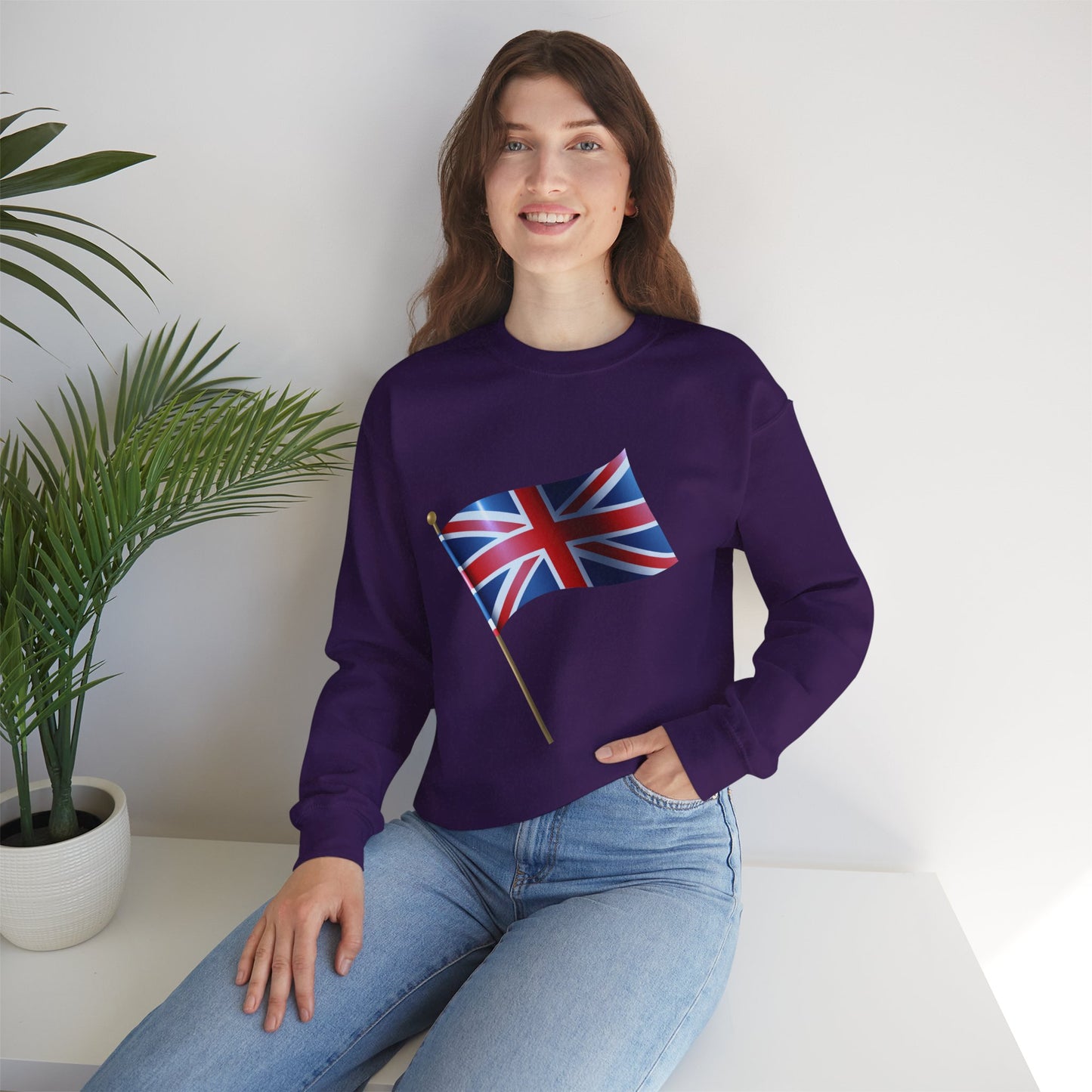 Unisex Heavy Blend™ Crewneck Sweatshirt - Flying the Flag - The British Union Jack