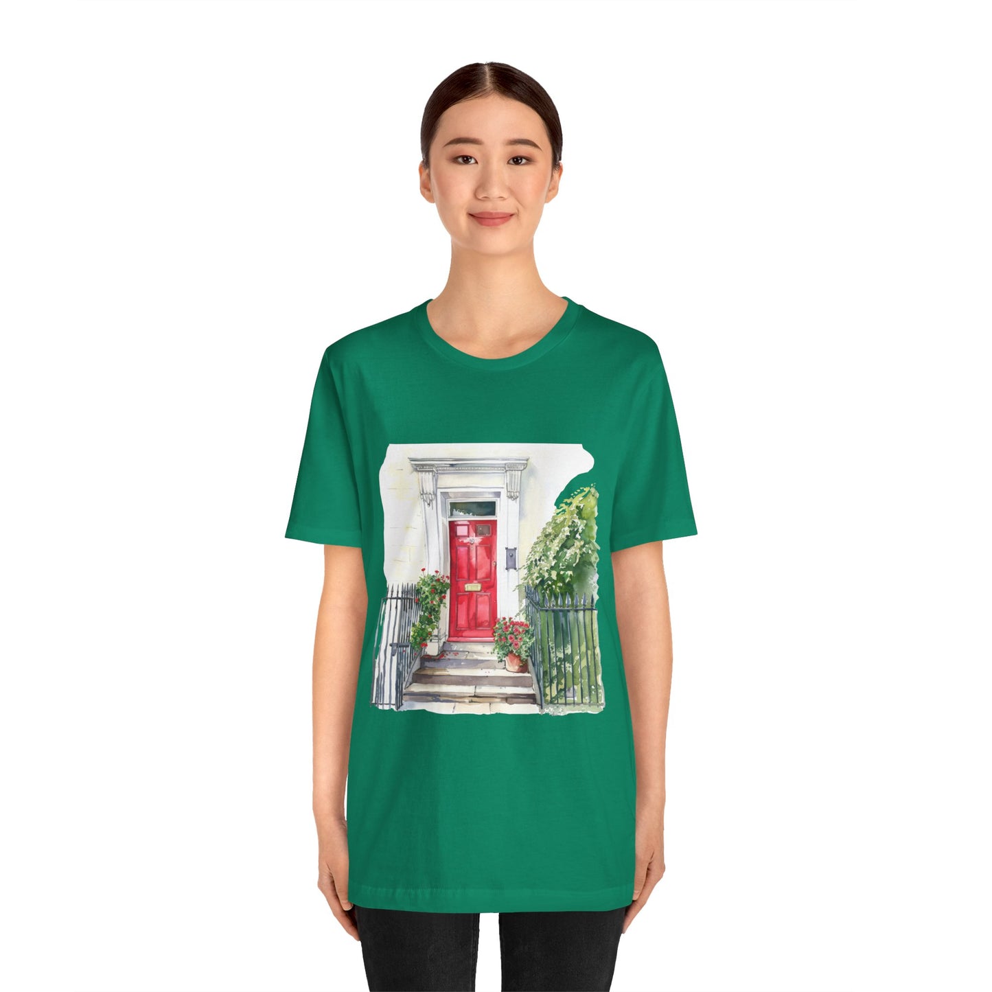 Unisex Jersey Short Sleeve Tee - Greenish British Beauty