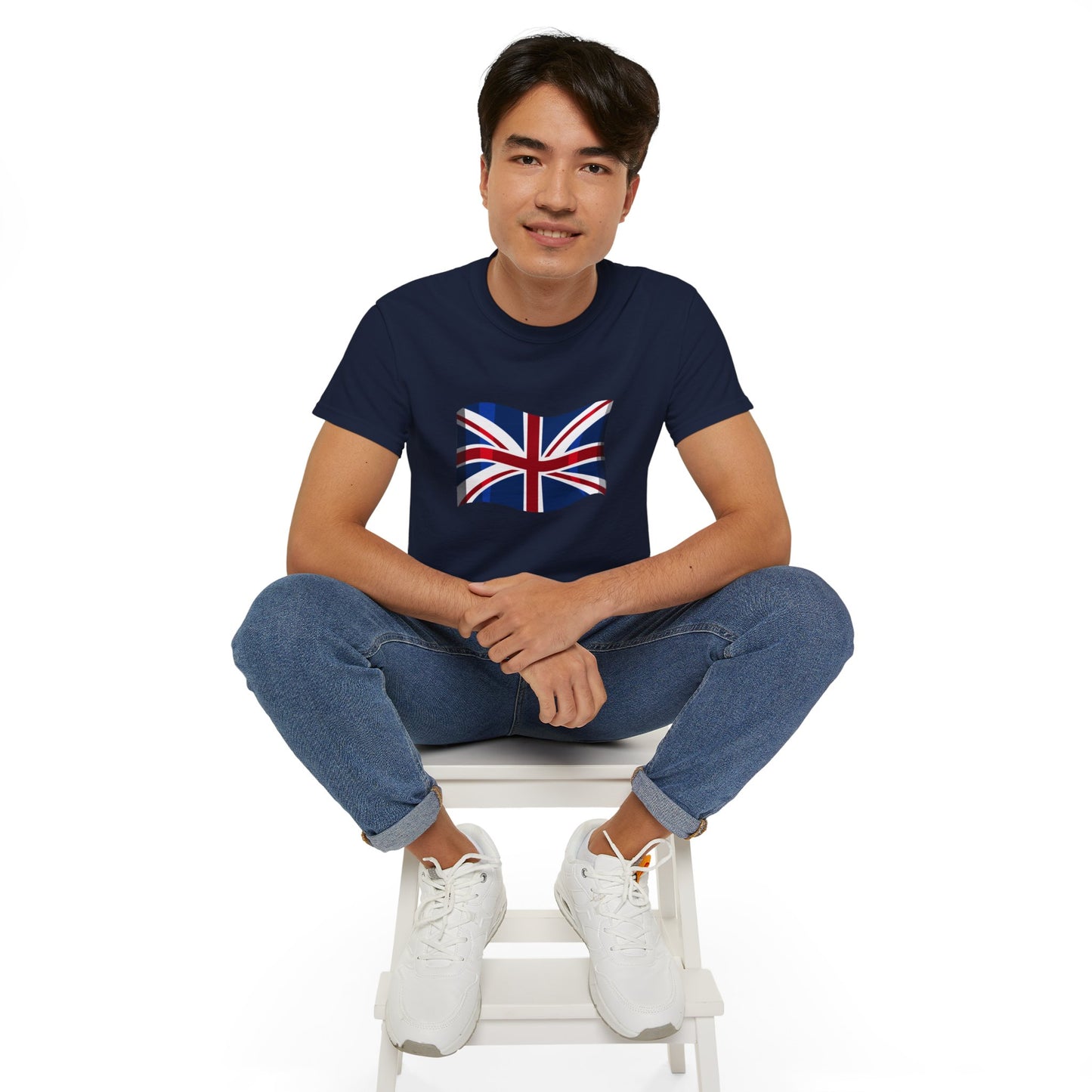 Unisex Ultra Cotton Tee - Symbolic Union Jack Flag Art