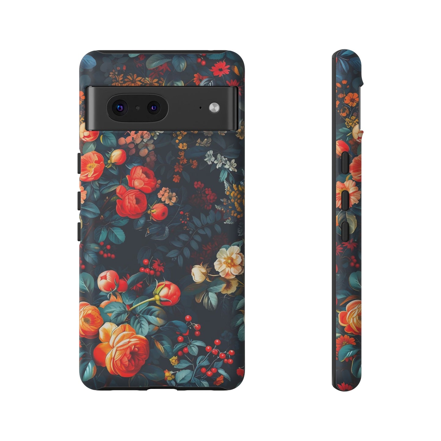 Floral Phone Case - Tough Cases, iPhone Protection, Elegant Floral Design, Gift for Her, Stylish Tech Accessory