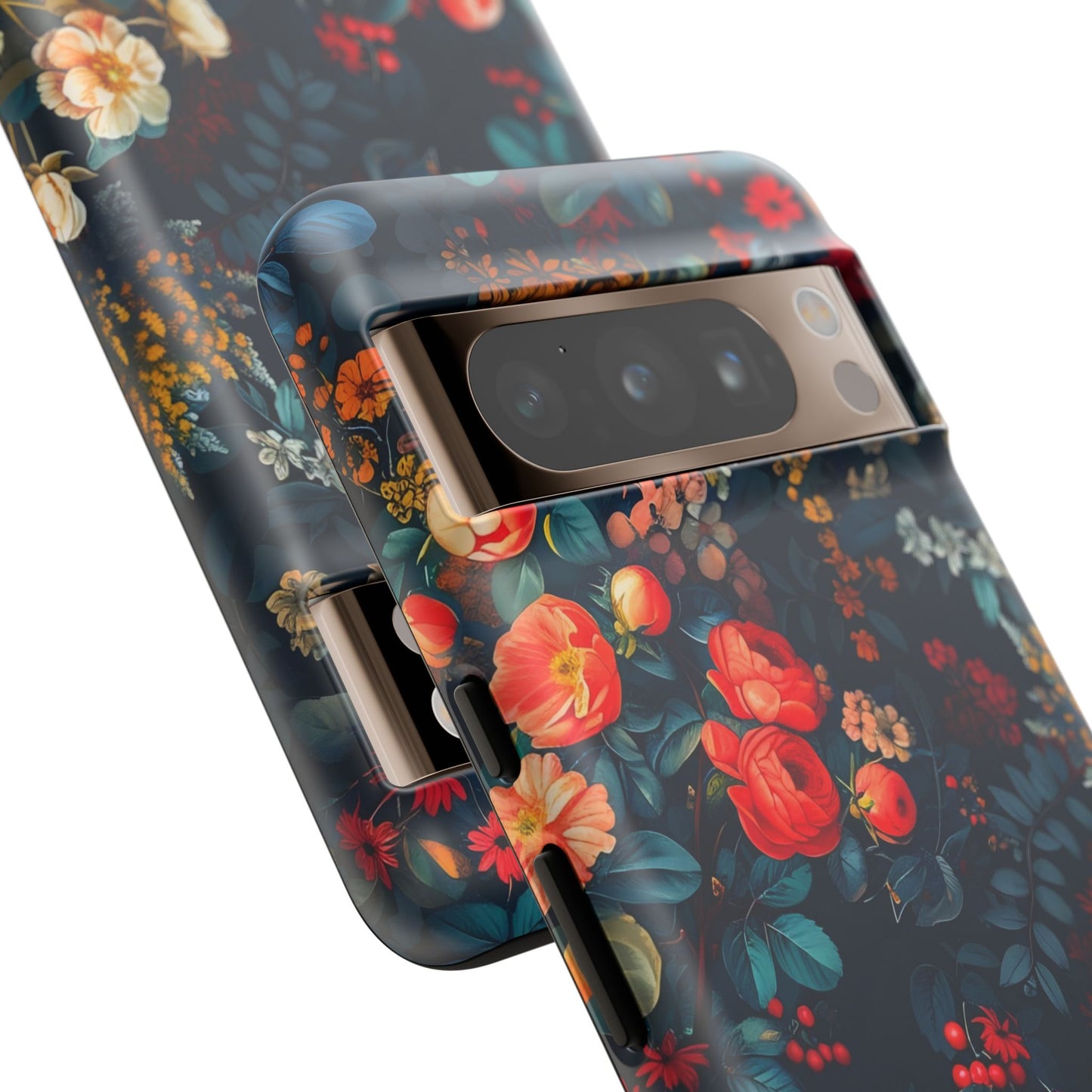Floral Phone Case - Tough Cases, iPhone Protection, Elegant Floral Design, Gift for Her, Stylish Tech Accessory