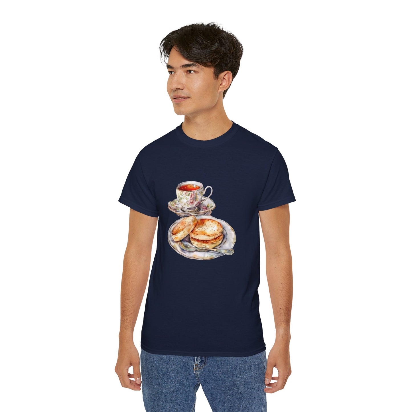 Unisex Ultra Cotton Tee - Elegant and Opulent Morning Feast Elegant