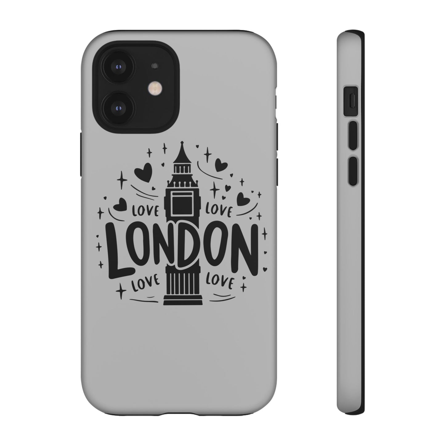 London Love Phone Case, Tough Cases, Stylish Phone Accessories, Unique Gift for Travelers, London Souvenir, Love Design