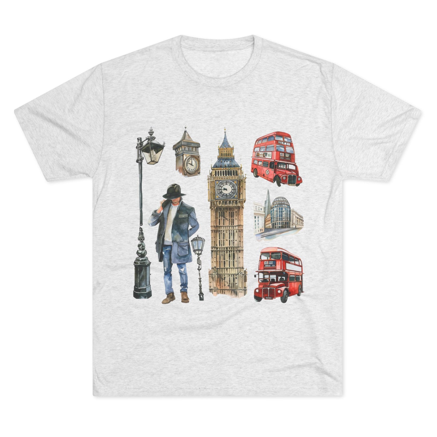 Vintage England Iconic Unisex Tri-Blend Crew Tee