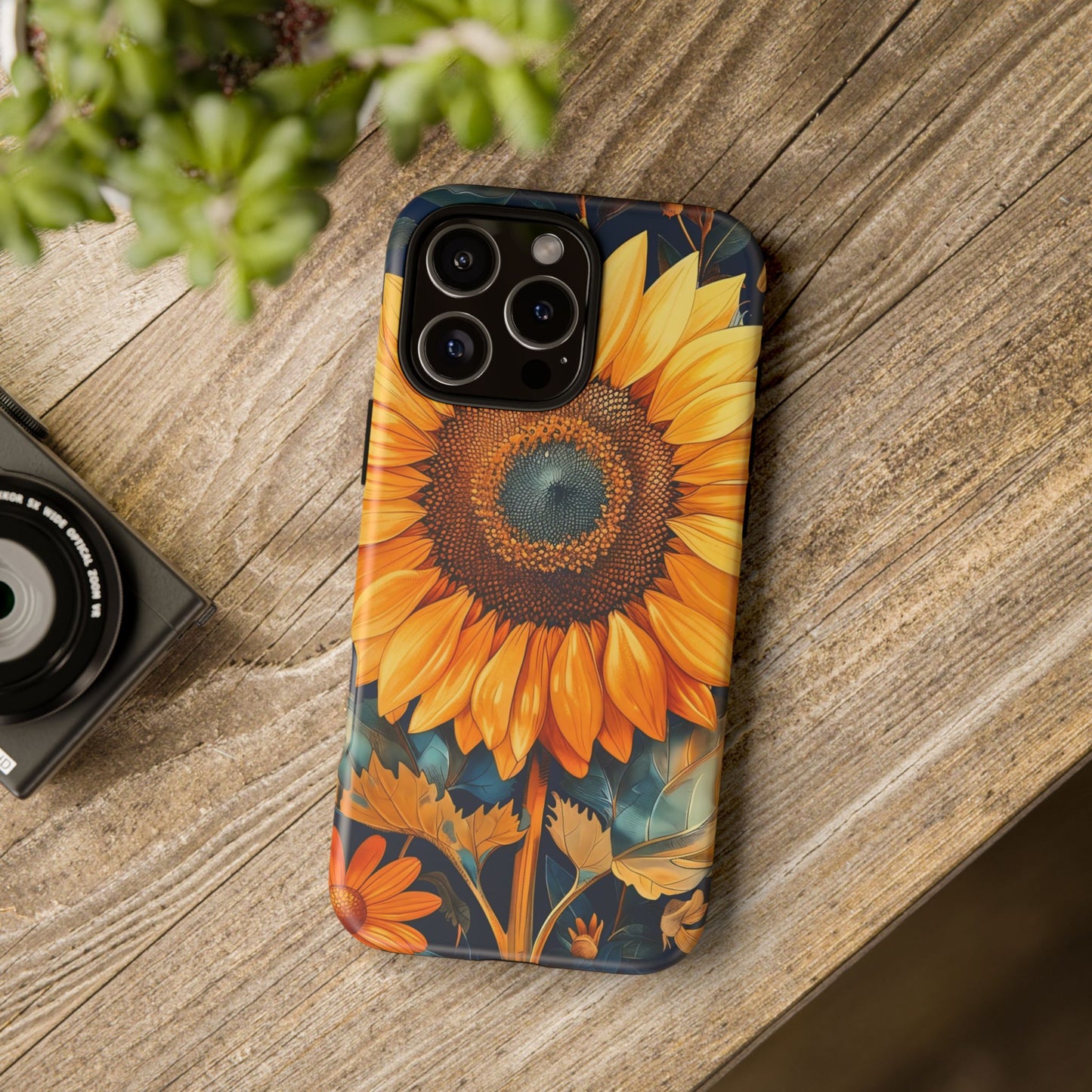 Sunflower Phone Case - Floral Design for Nature Lovers, Cute Spring Accessory, Gift for Her, Eco-Friendly Cover