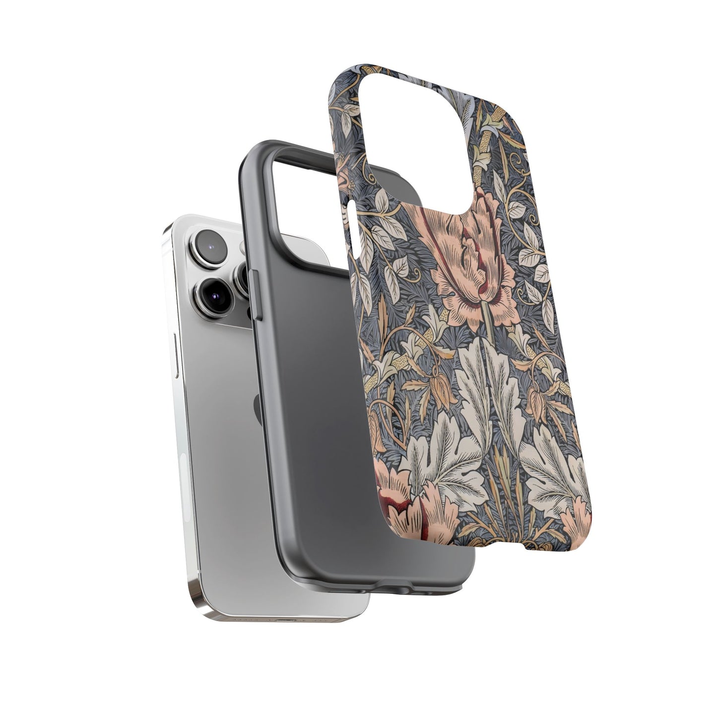 Floral Phone Case, Tough Cases for Stylish Protection, Flower Design, Gift for Her, Phone Accessories, Trendy Mobile Covers