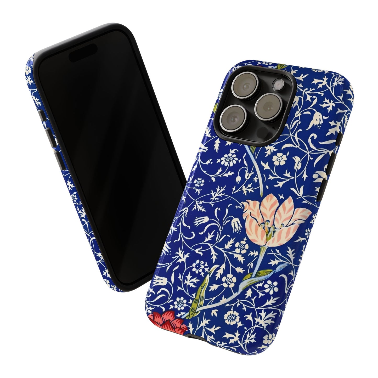 Floral Phone Case, Unique Tough Phone Cover, Gift for Her, Spring Decor, Durable Protective Case, Elegant Floral Design