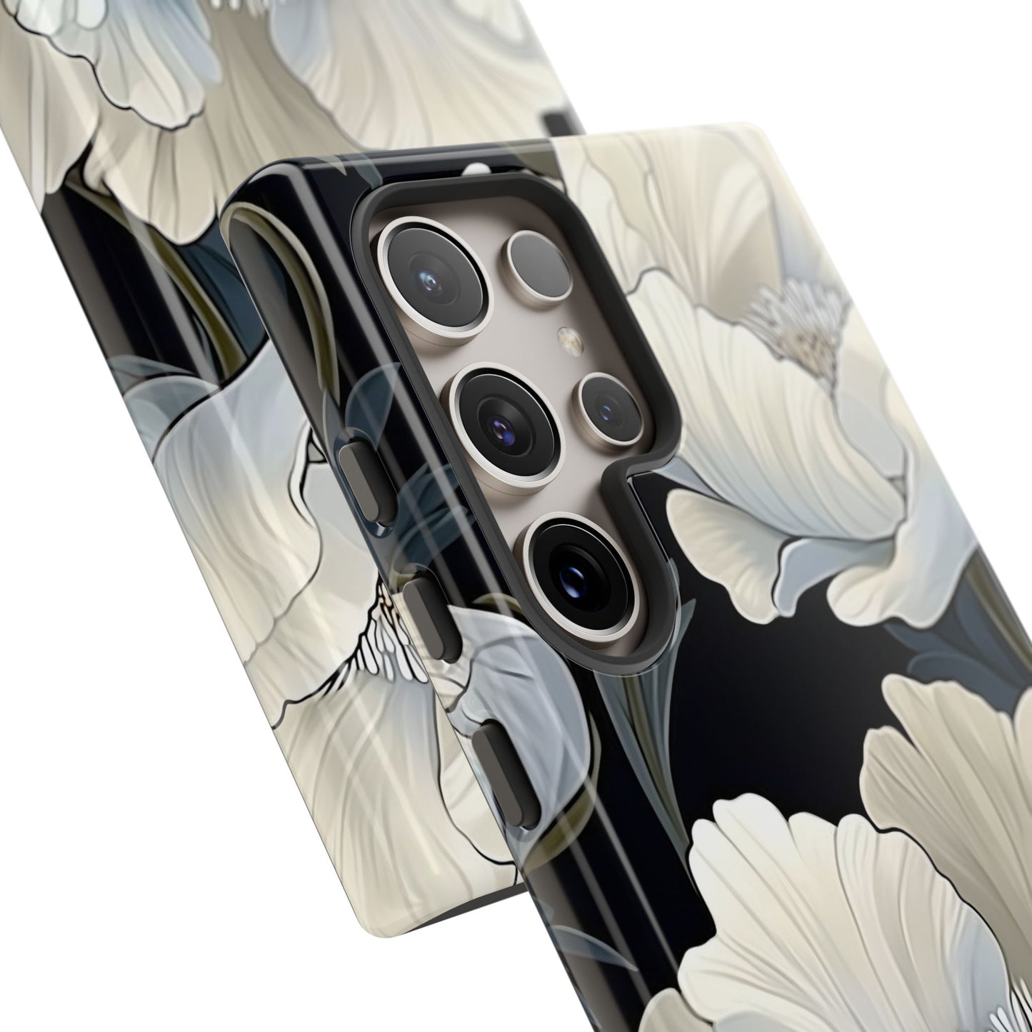 Floral Phone Case, Tough Cases for Women, Stylish Phone Cover, Floral Design Phone Protector, Nature Inspired Tech Accessories