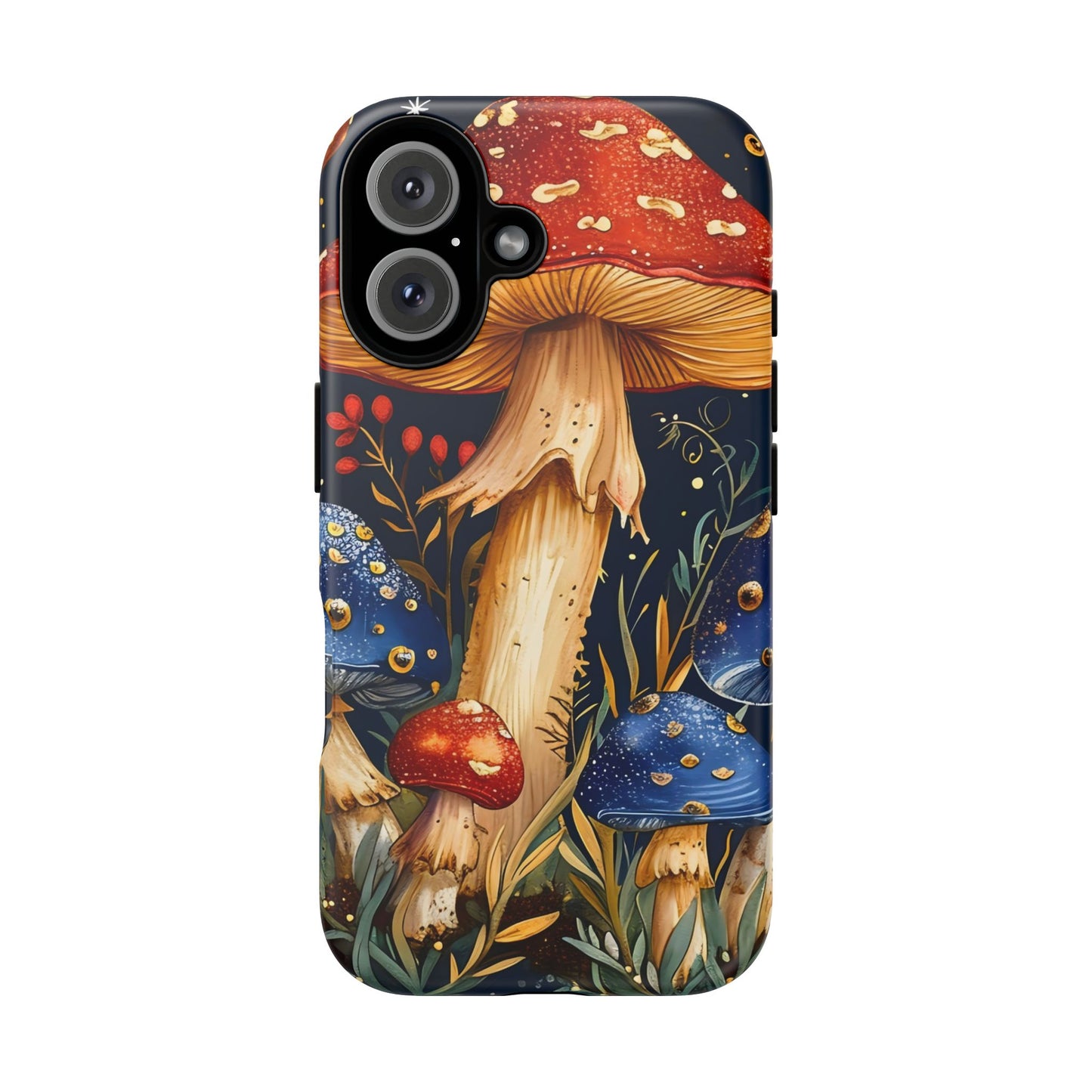 Colorful Mushroom Phone Case, Tough Cases with Nature Design, Gift for Nature Lovers, Artistic Phone Protector, Gift for Her