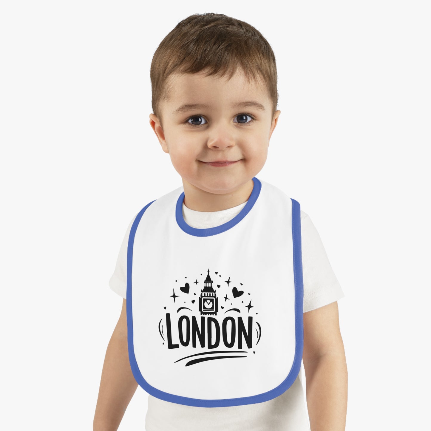 London-Themed Baby Bib, Fun Gift for New Parents, Cute Nursery Accessory, Baby Shower Present, Toddler Clothing, Bib for Traveling Families
