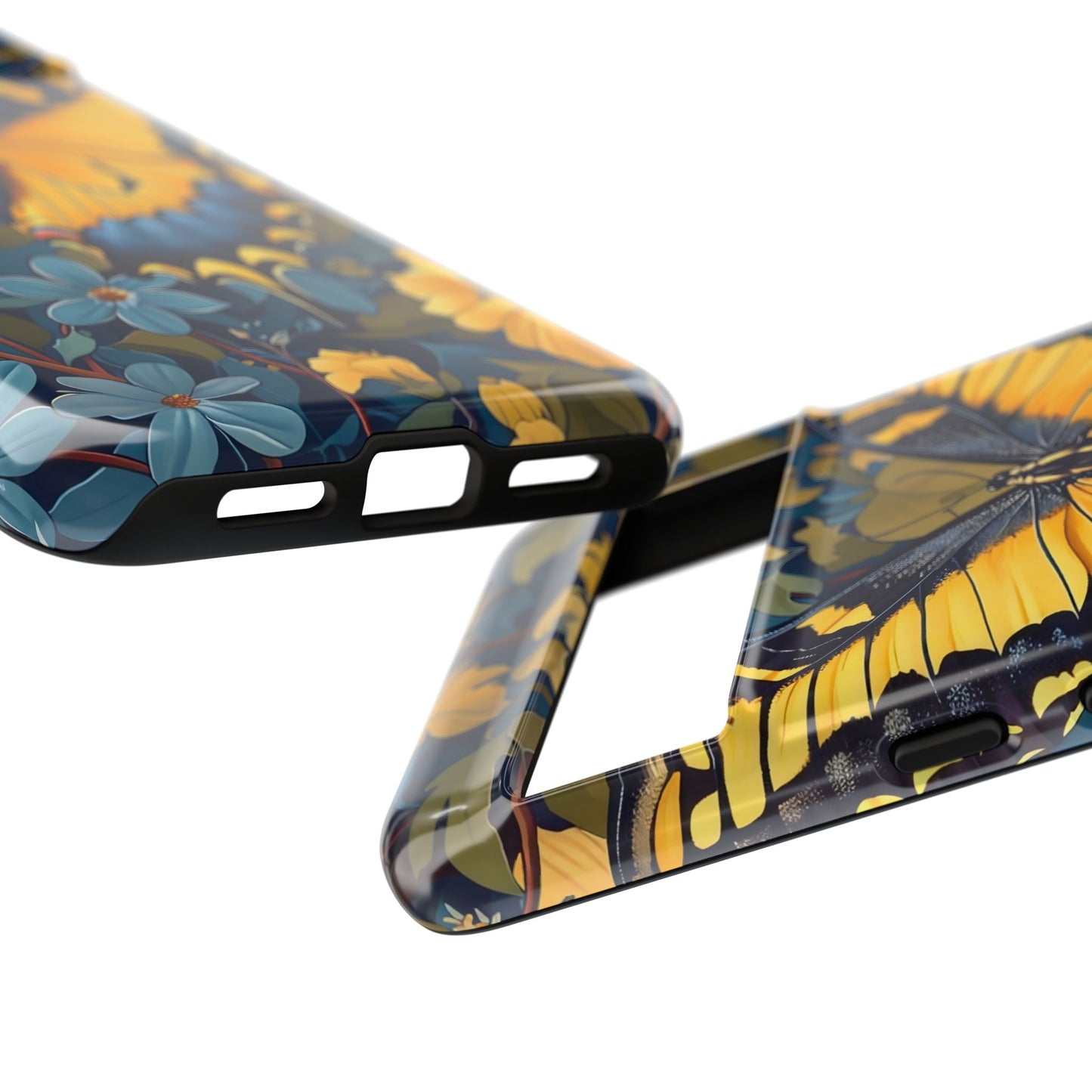 Colorful Butterfly Phone Case, Floral Design, Tough Cases, Protective Cover, Gifts for Nature Lovers, Birthday Present