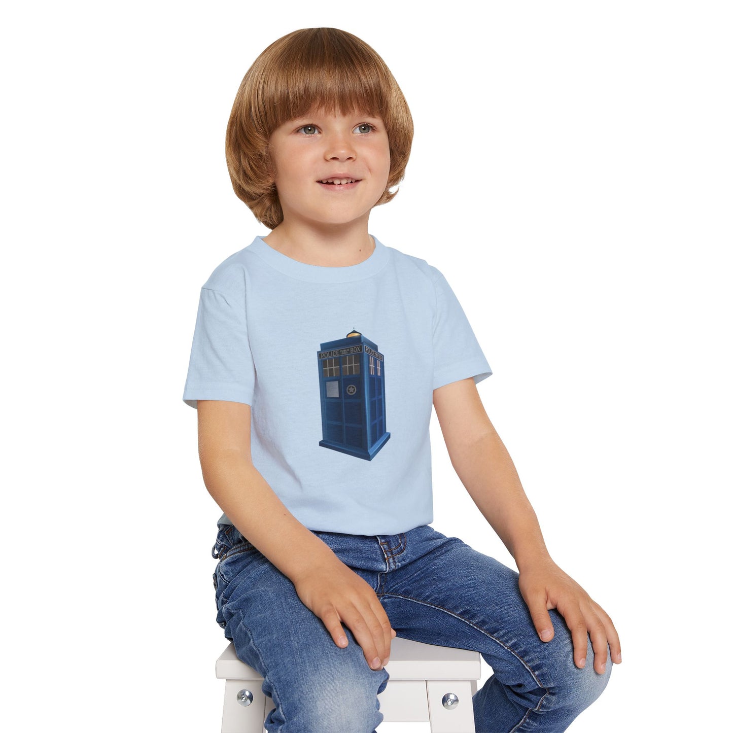 Whimsical TARDIS Toddler T-Shirt - Perfect for Little Whovians!