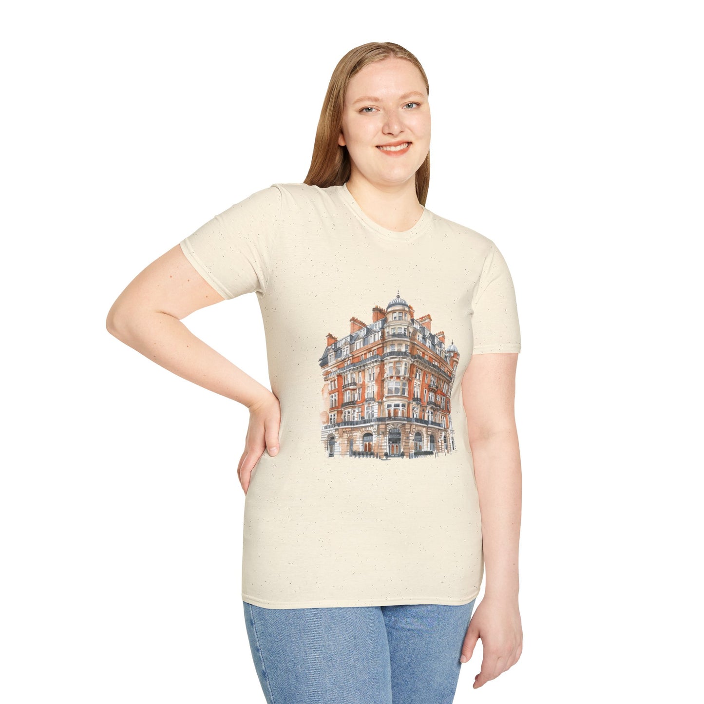 Unisex Softstyle T-Shirt - Classic British Architecture - Elegant Historic Building