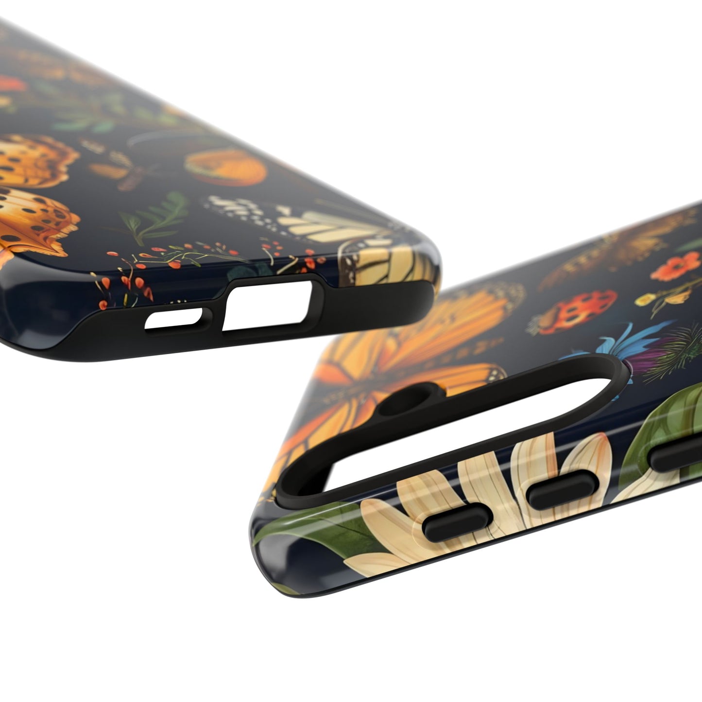 Nature-Inspired Phone Case | Floral Butterfly Design, Tough Phone Cover, Gift for Nature Lovers, Cute Butterfly Case, Home Decor