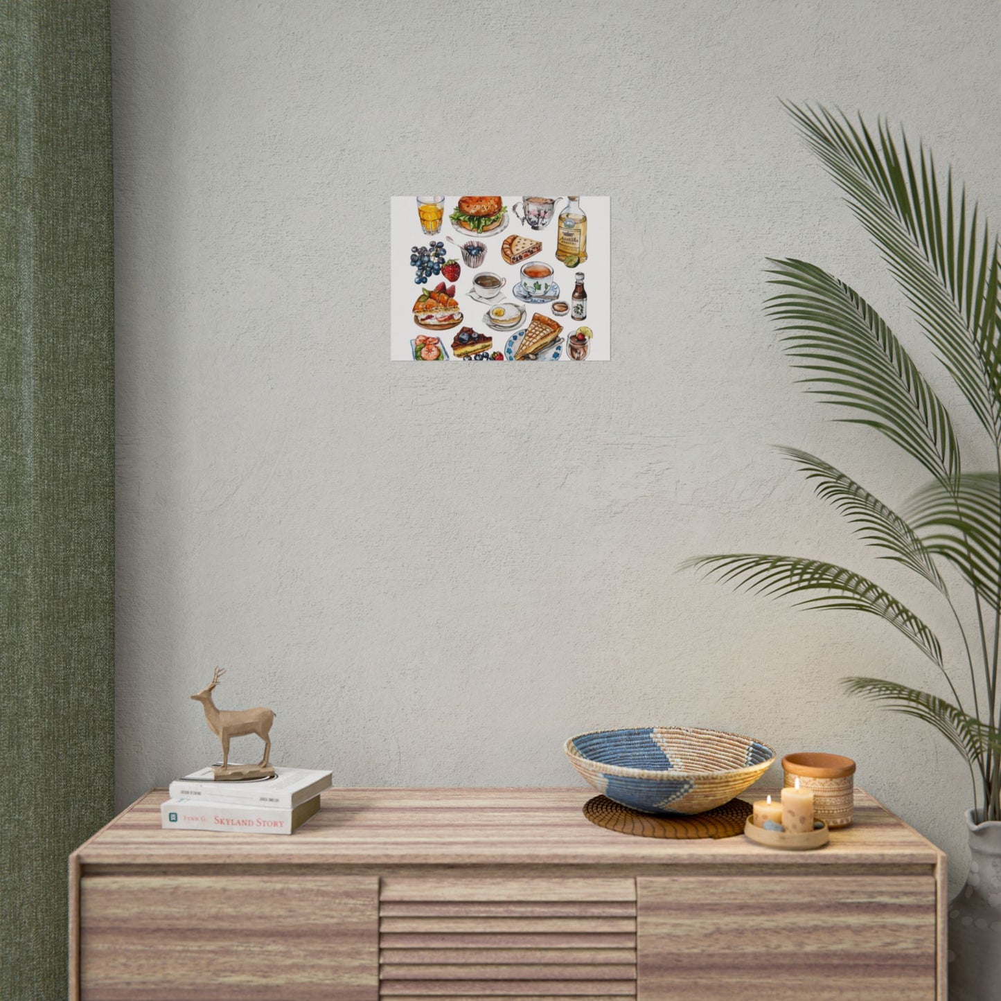 Foodie Wall Art Print, Kitchen Decor, Gourmet Food Poster, Culinary Art for Food Lovers, Cafe Aesthetic Home Decor