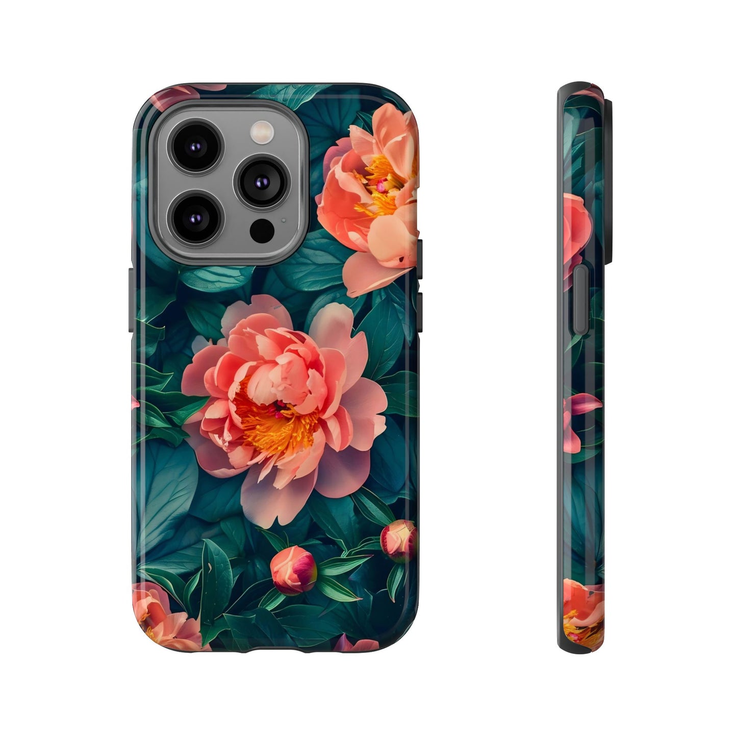 Floral Phone Case - Tough Cases, Flower Design, Botanical Art, Phone Accessory, Gift for Her, Nature Lovers