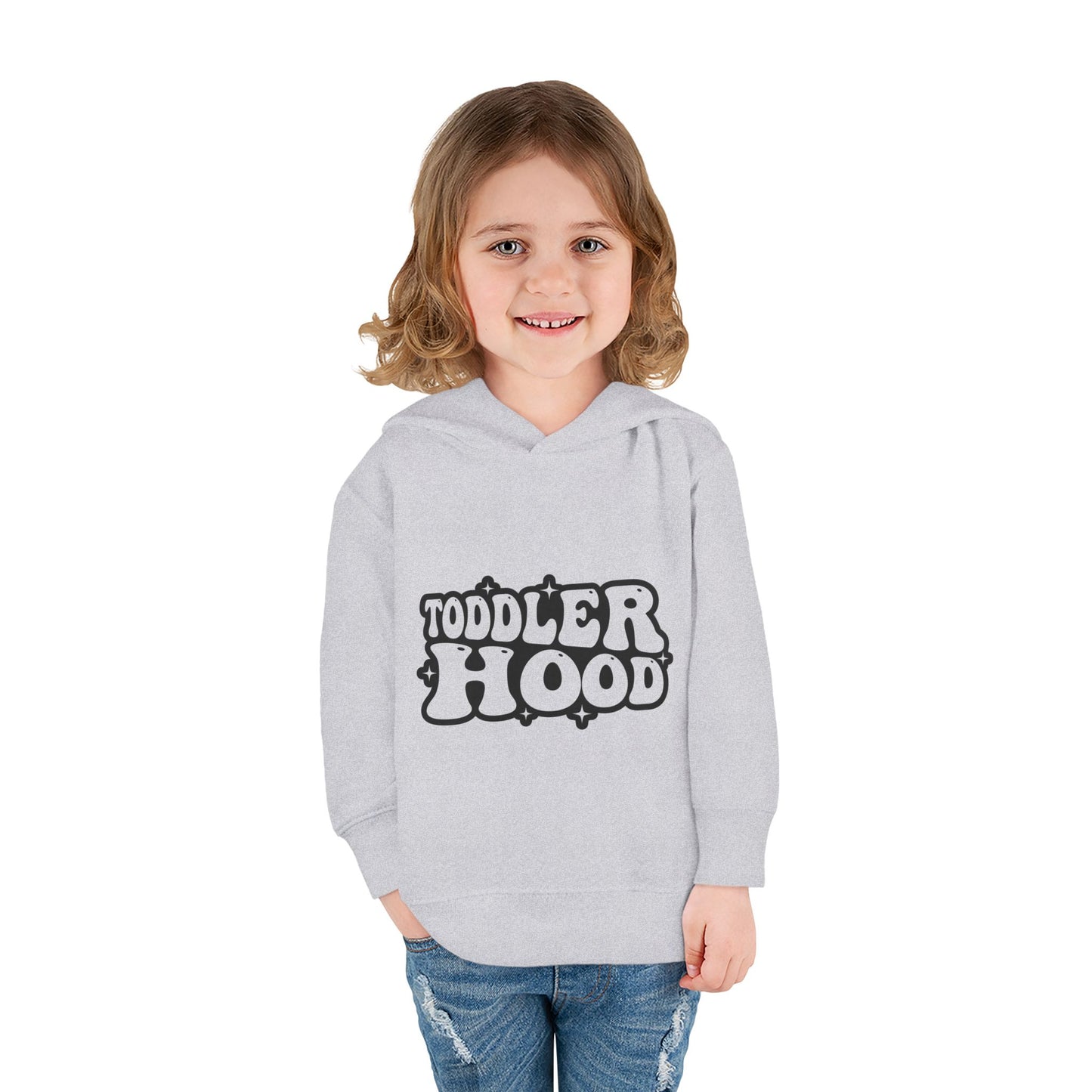 Toddler Fleece Hoodie - Playful 'Toddler Hood' Design for Cozy Comfort
