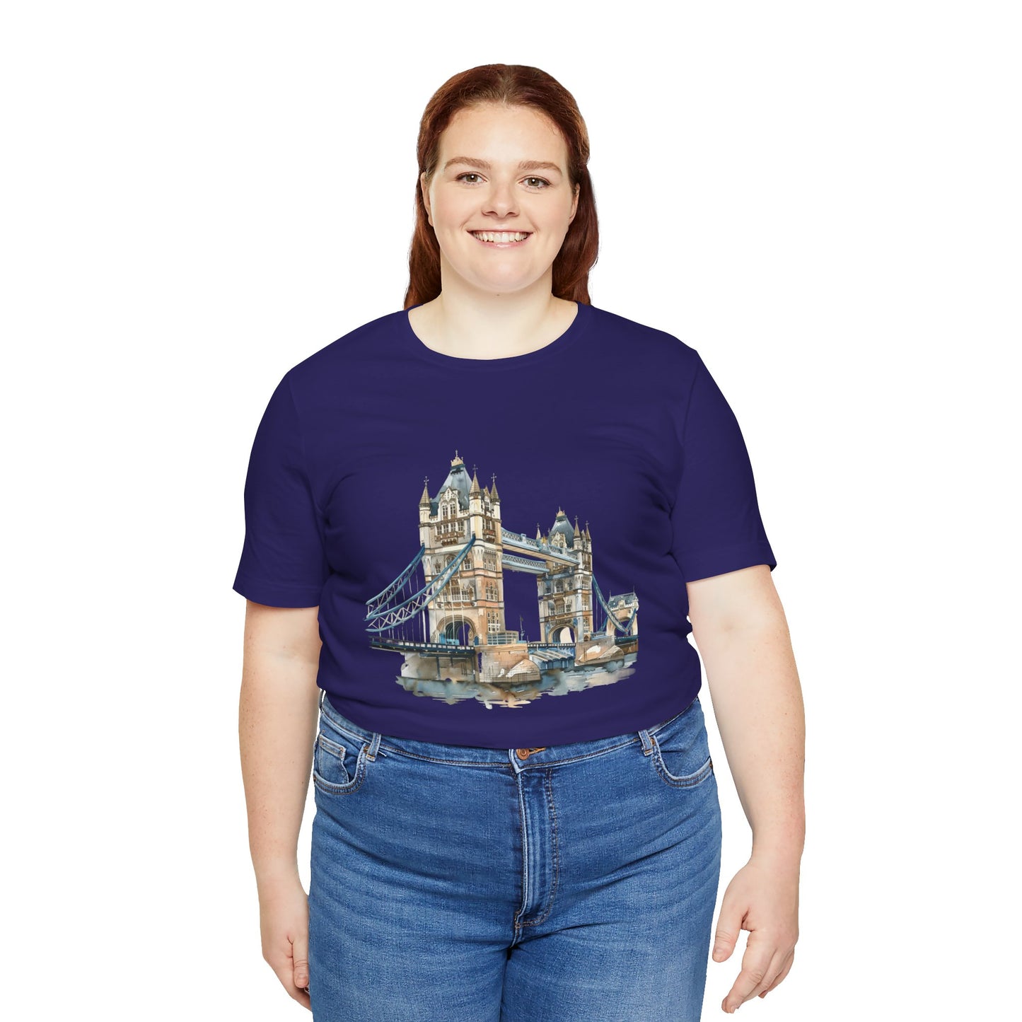 Unisex Jersey Short Sleeve Tee - London Bridge - Iconic Landmark and Historical Beauty