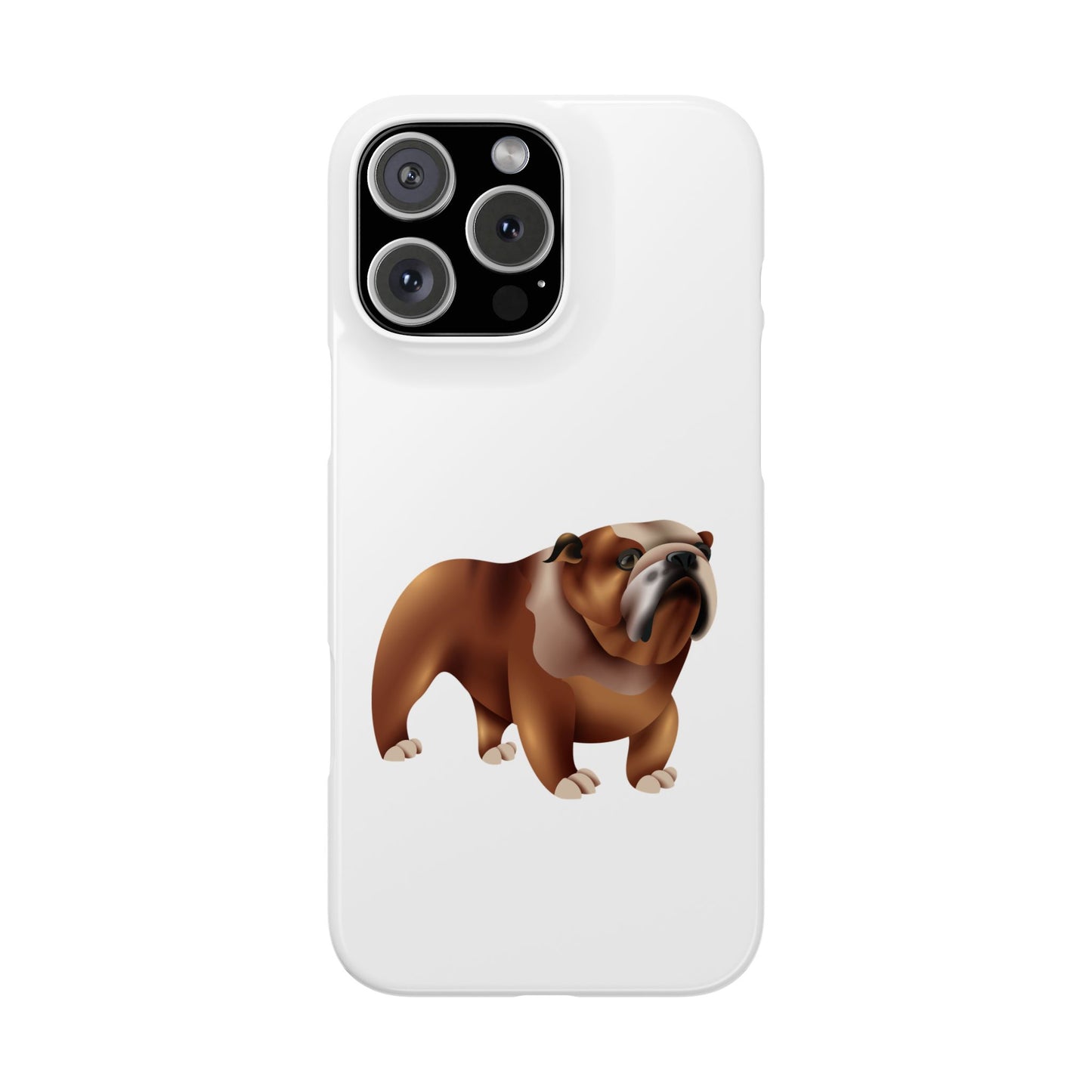 Bulldog Slim Phone Cases, Dog Lover Gift, Cute Phone Cover, Pet Theme Case, Birthday Gift for Dog Owners