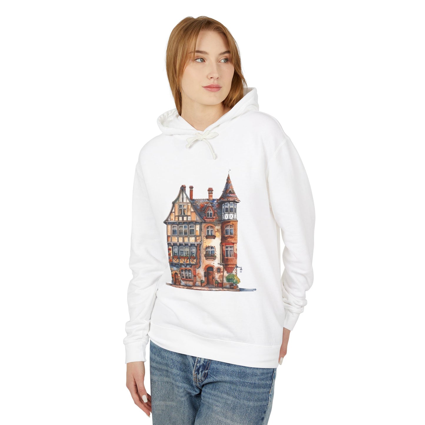Unisex Lightweight Hooded Sweatshirt - Timeless Living - The British Village House Experience