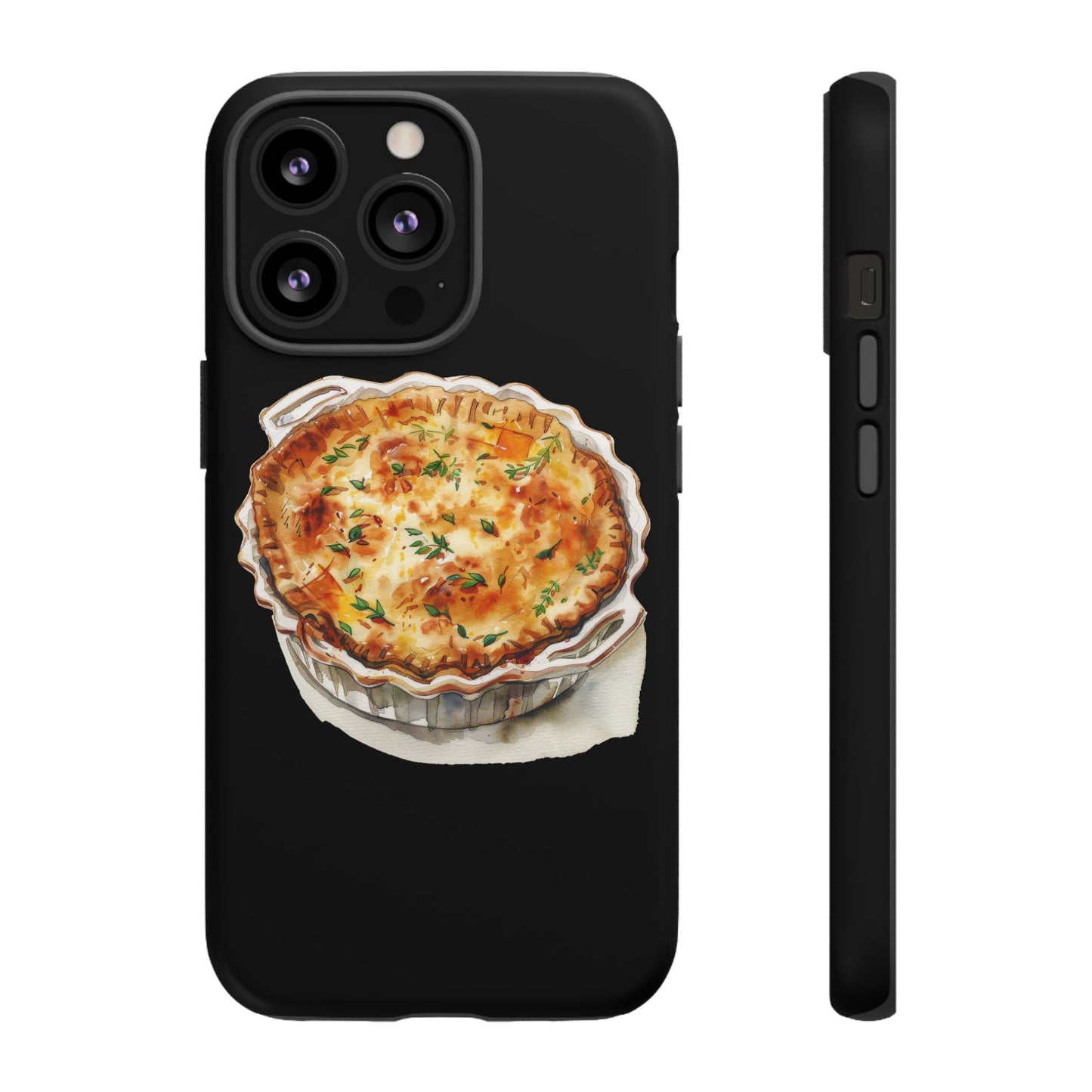 Quiche Phone Case - Funky Kitchen Decor, Foodie Gift, Chef Accessories, Culinary Art, Quirky Phone Cover