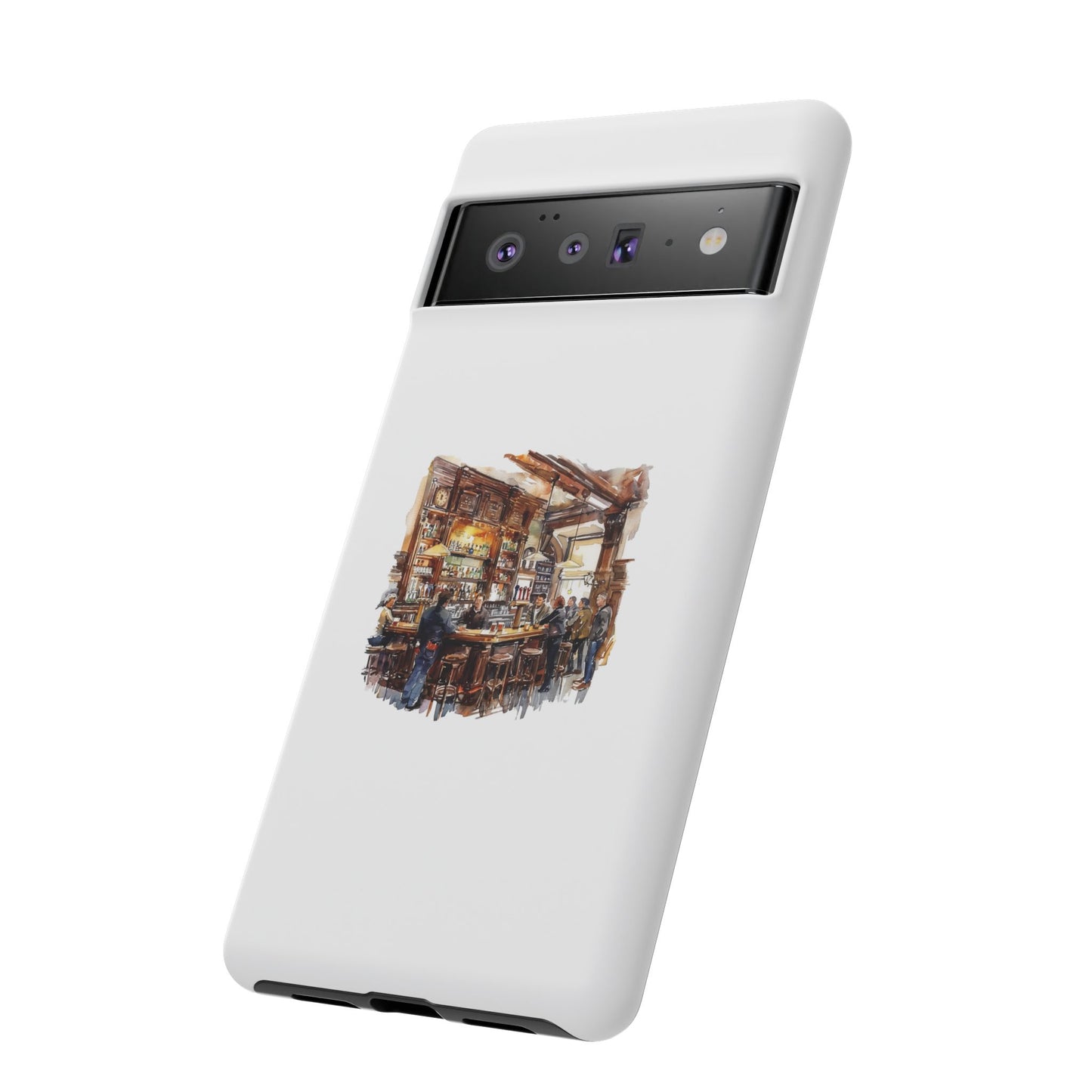 Artistic Phone Case - Cozy Pub Design