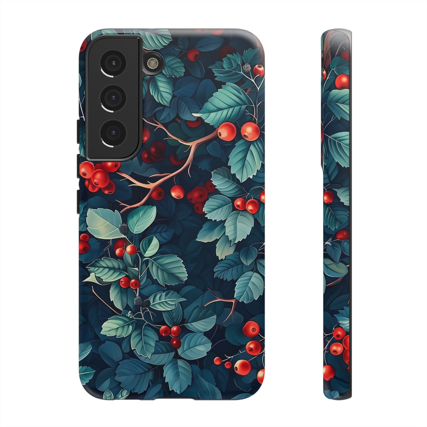 Berry Blossom Phone Case - Nature Lover's Gift, Floral Design, Cute Accessory for Spring, Unique Tech Cover, Perfect for Holidays