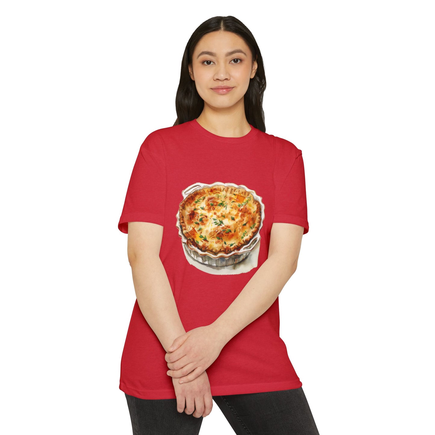 Unisex CVC Jersey T-shirt - A Taste of Tradition - Iconic British Cuisine