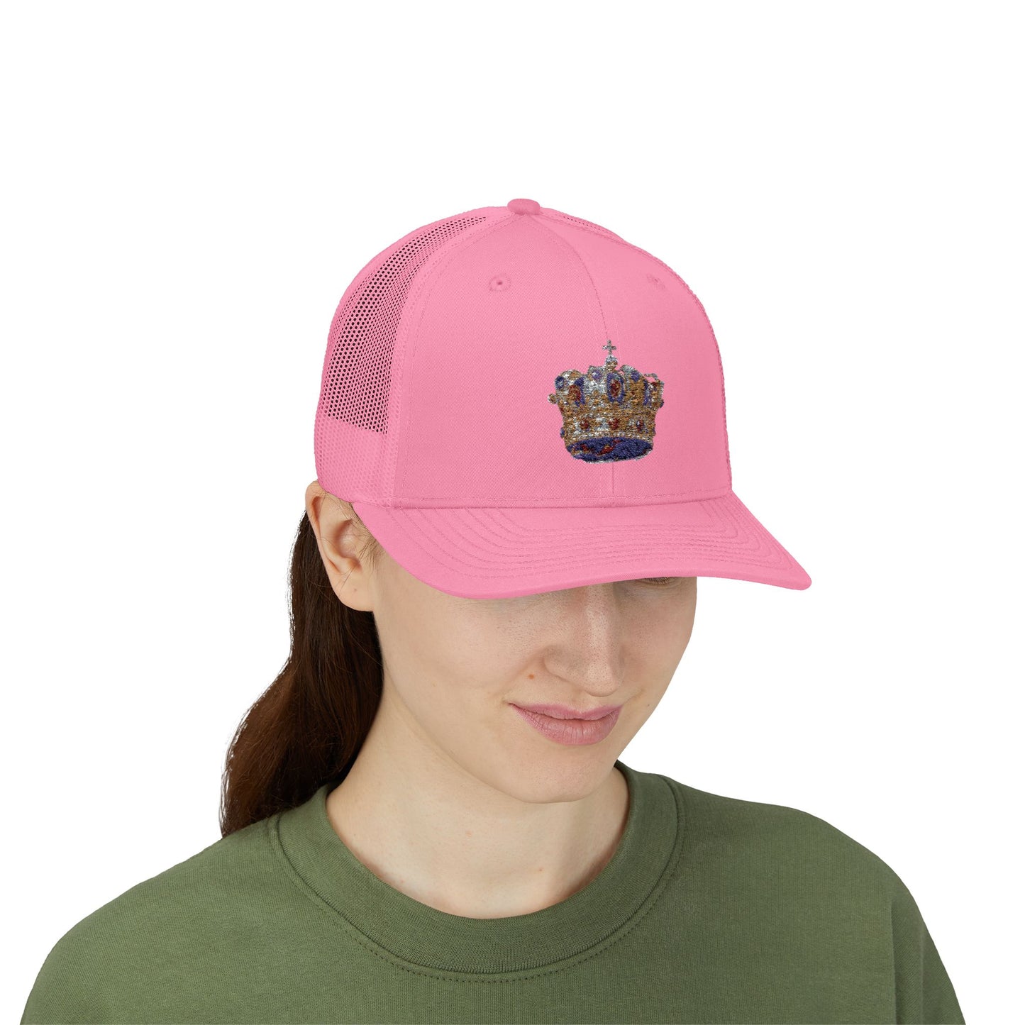 Sparkling Crown Snapback Trucker Cap | Stylish Hat for Festivals, Parties, Birthdays, Outdoor Adventures, and Everyday Wear