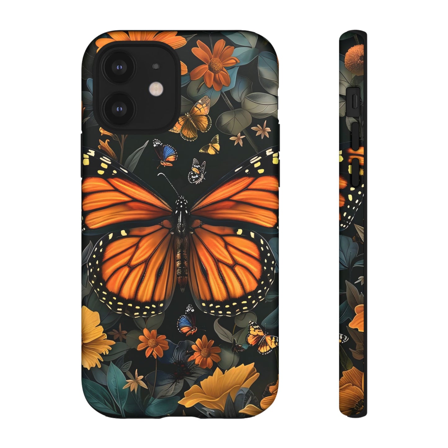 Monarch Butterfly Phone Case, Tough Cases, Nature Lover Gift, Floral Mobile Cover, Eco-Friendly Phone Accessory, Butterfly Design