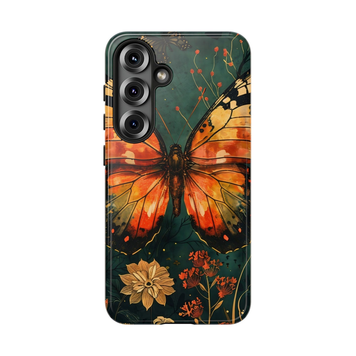 Butterfly Phone Case – Tough Cases for Nature Lovers, Floral Design, Butterfly Art, Unique Gift, Eco-Friendly Protection