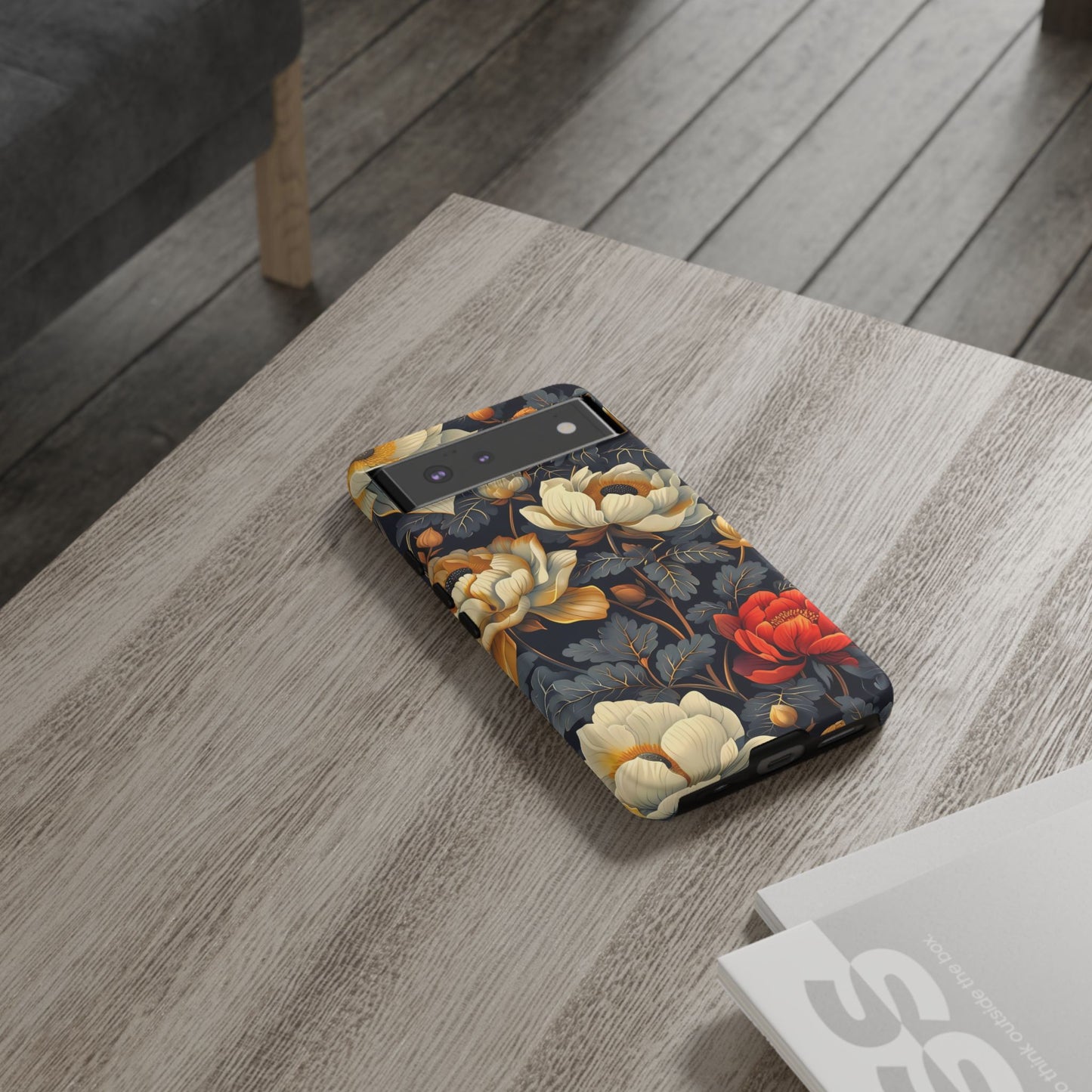Floral Phone Case - Tough Cases, Stylish Mobile Cover, Flower Design, Holiday Gift, Trendy Accessory, Eco-Friendly Case
