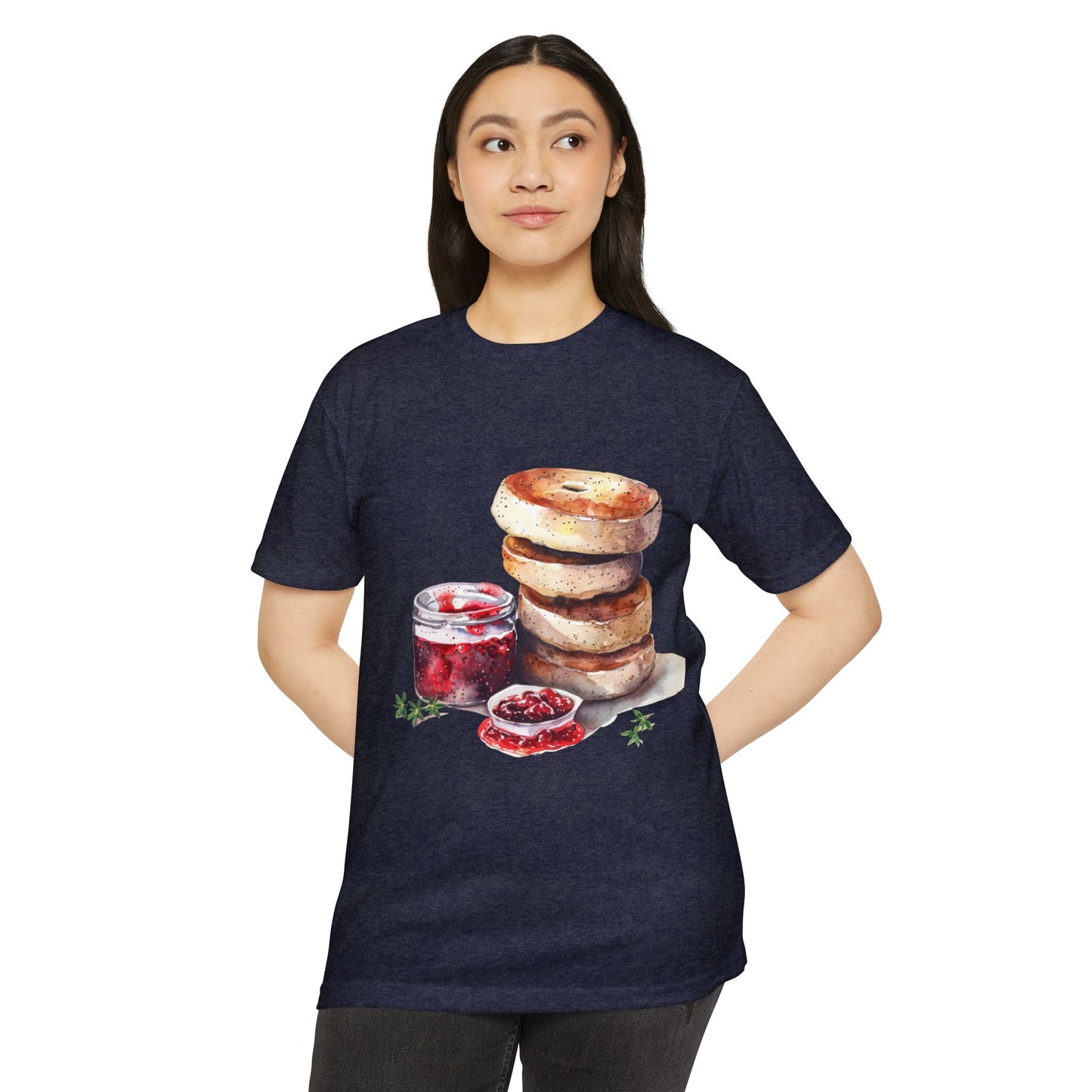Unisex CVC Jersey T-shirt - From Pies to Puddings - Classic British Dishes