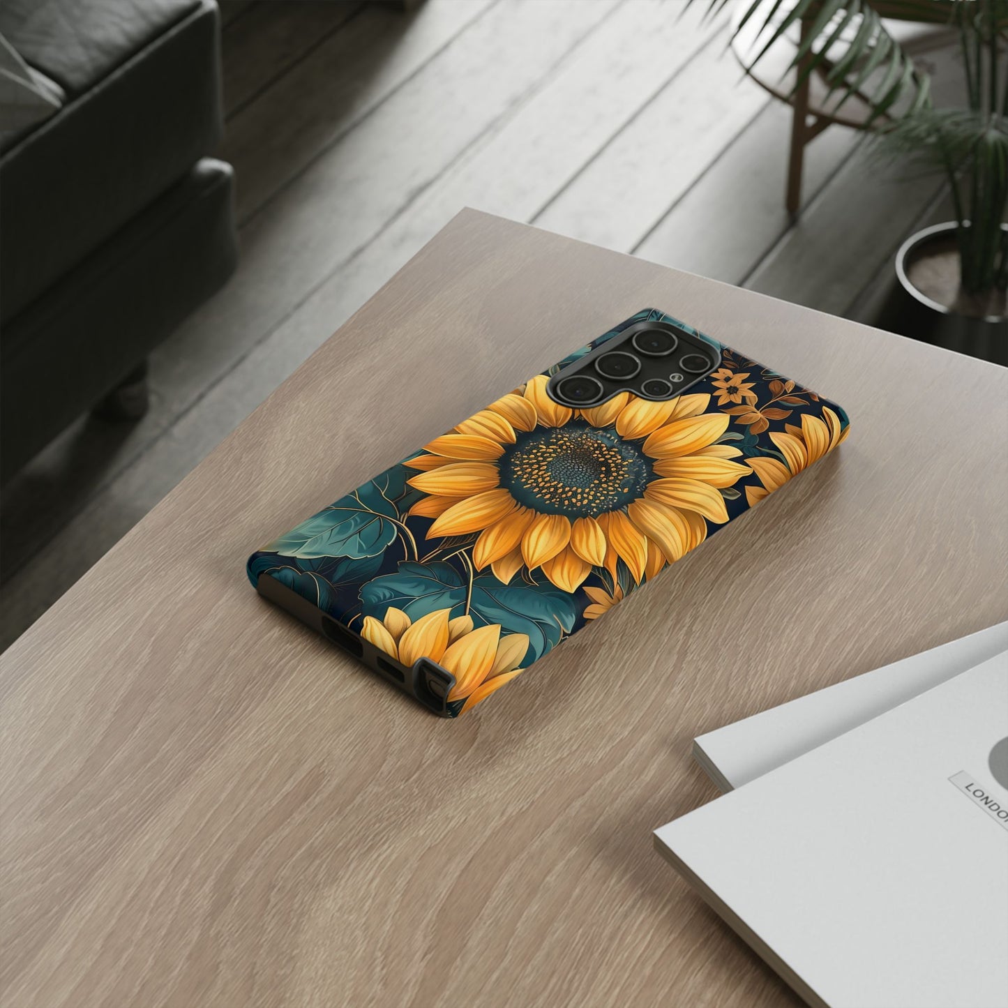 Sunflower Phone Case - Bright Floral Design, Stylish Tough Cover for Sunflower Lovers, Gift for Plant Enthusiasts, Mom Gift, Nature Lovers