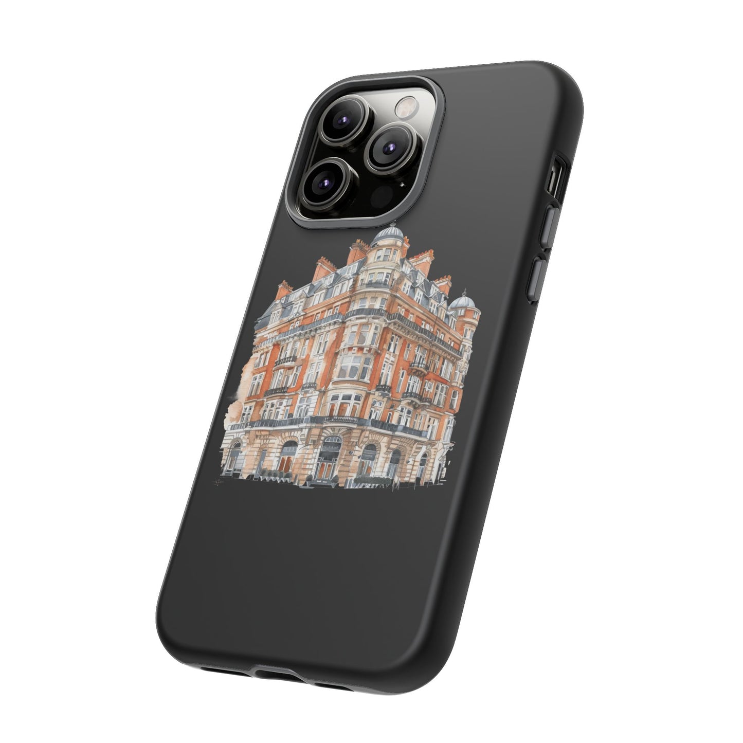 Cityscape Phone Case, Tough Phone Cover, Urban Art Case, Vintage Architecture Design, Gift for Travelers, Stylish Phone Accessory