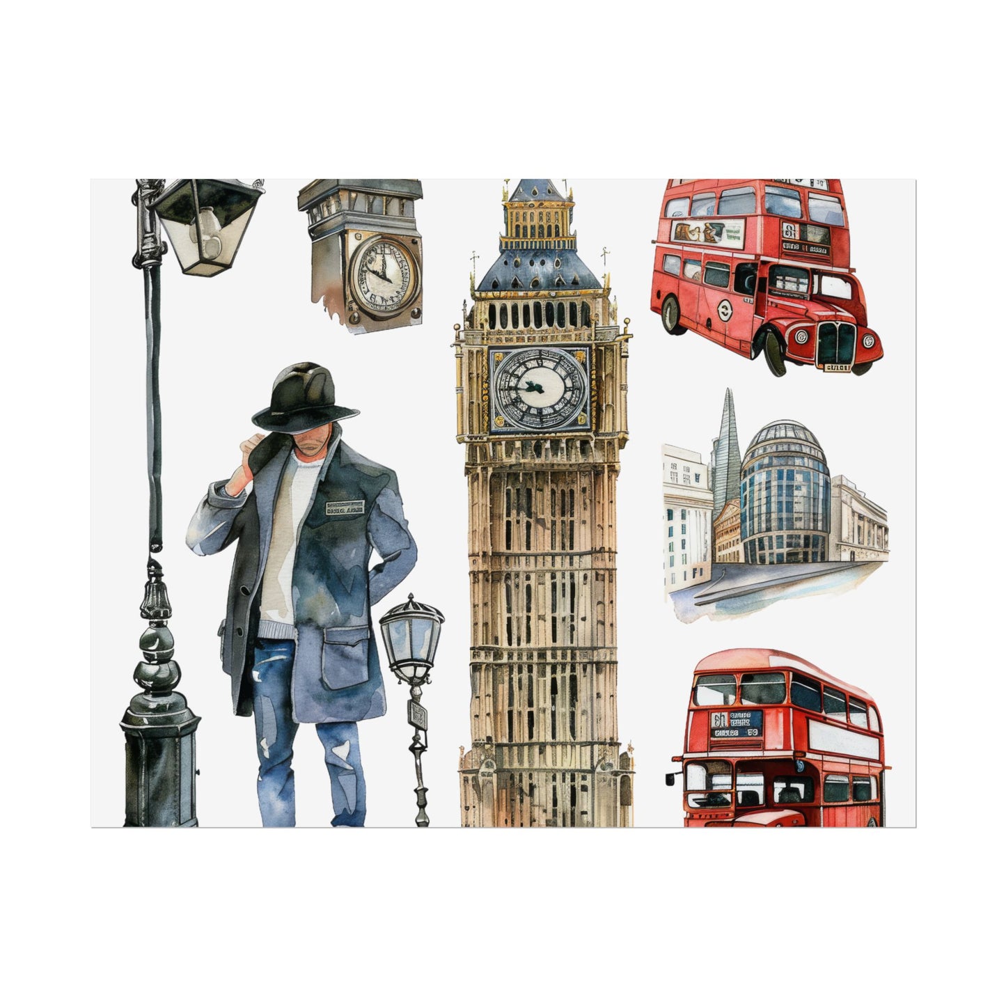 London themed Rolled Posters