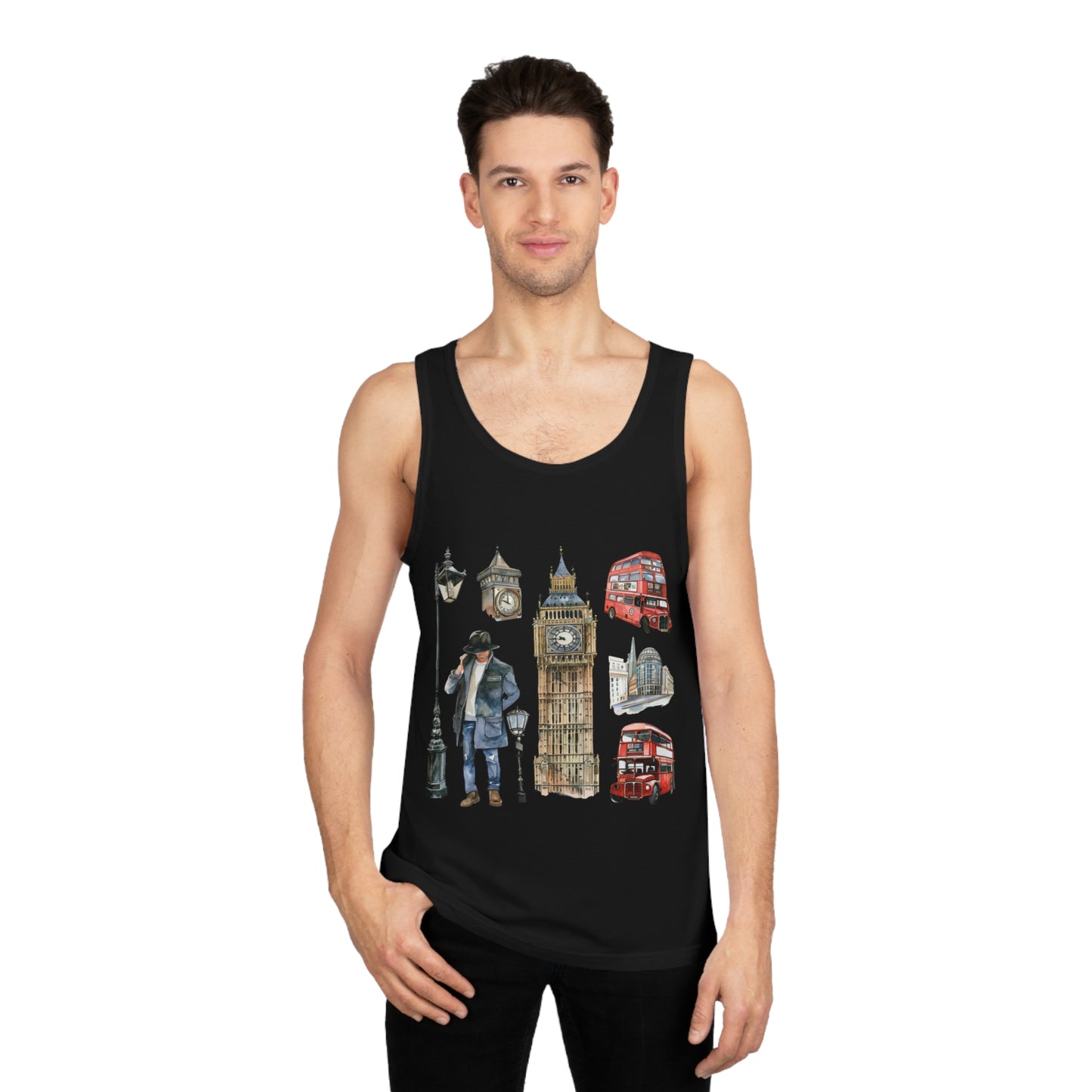 Unisex Softstyle™ Tank Top - Vintage British Icons Collection