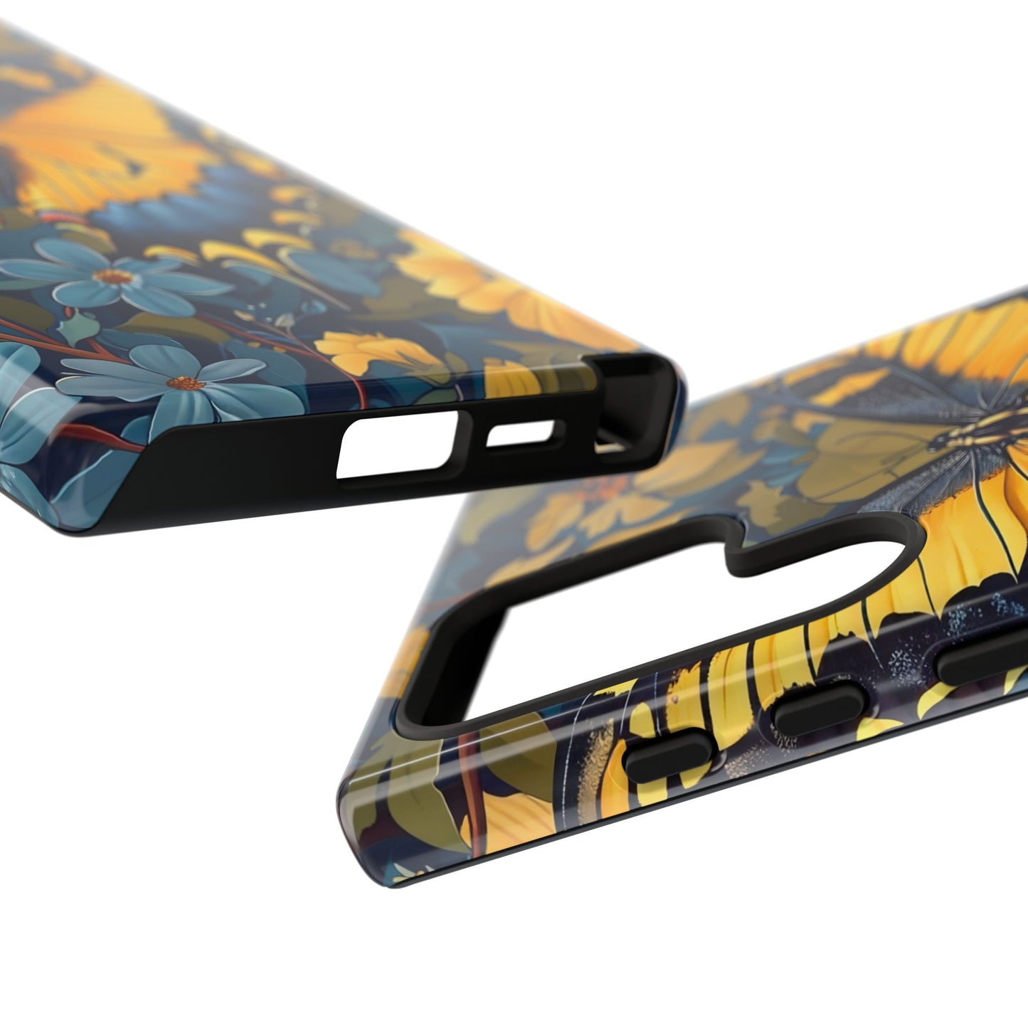Colorful Butterfly Phone Case, Floral Design, Tough Cases, Protective Cover, Gifts for Nature Lovers, Birthday Present