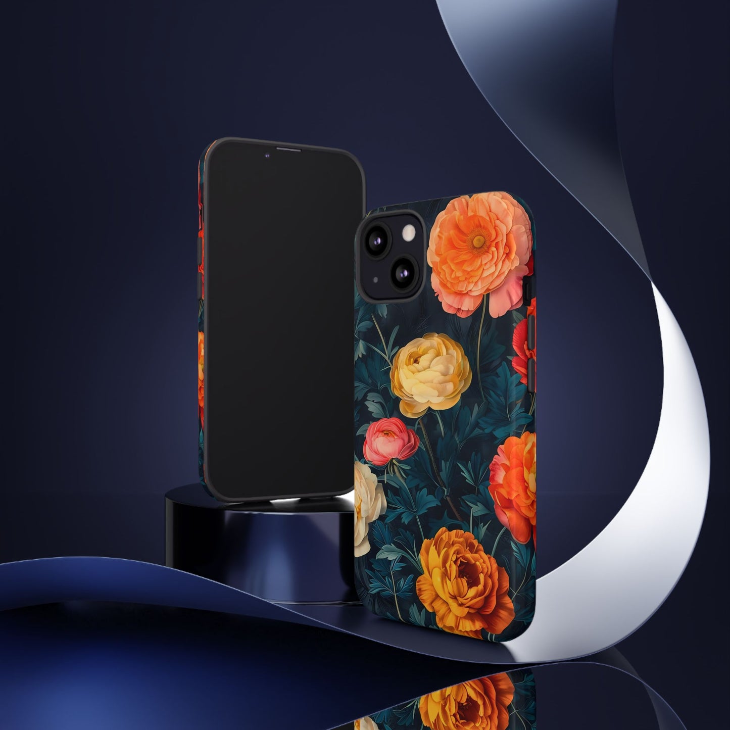 Floral Phone Case - Tough Cases, Stylish Protection, Gift for Flower Lovers, Customizable Cover, Floral Design Mobile Accessory