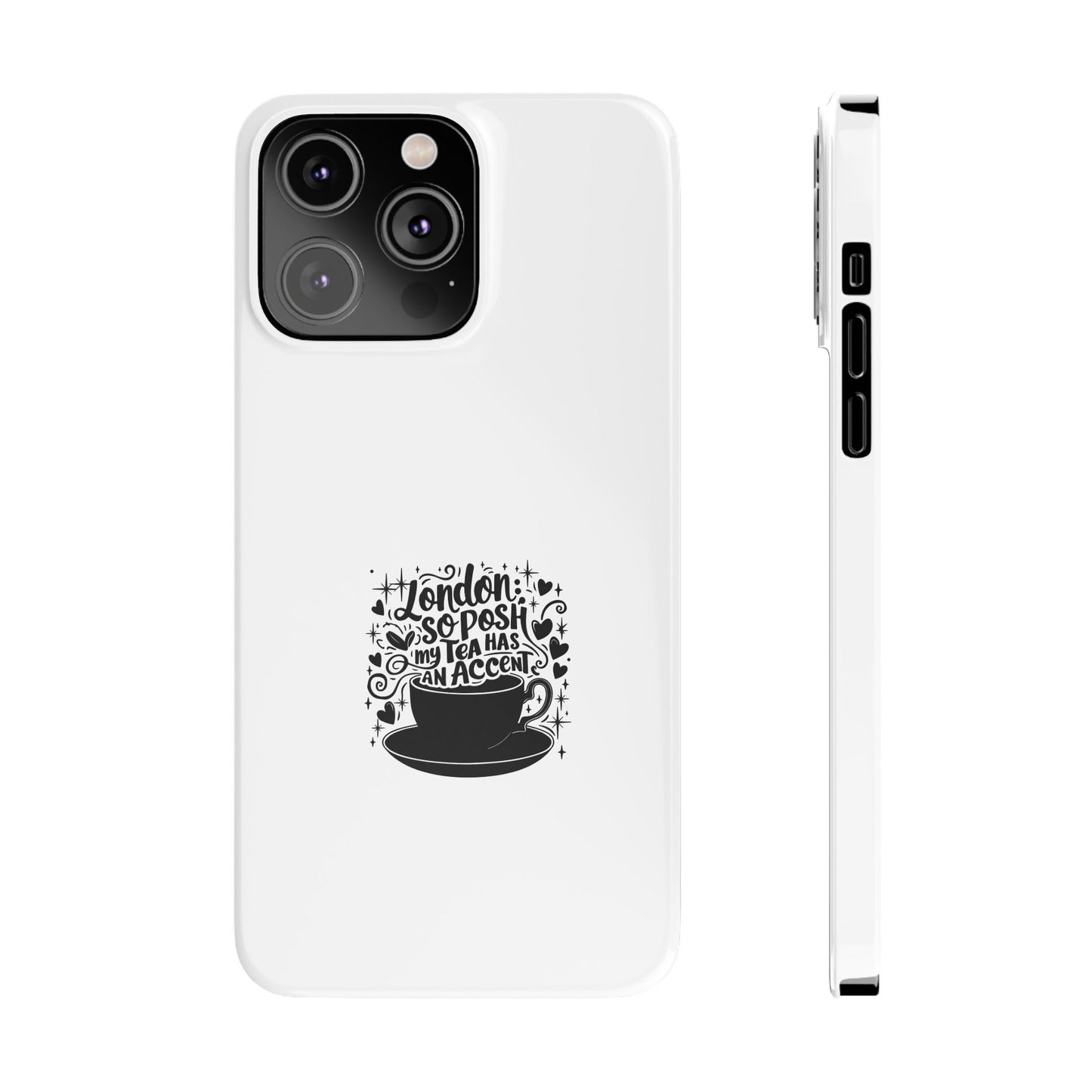 Coffee Lover Slim Phone Cases, Custom Smartphone Cover, Gifts for Coffee Enthusiasts, Unique Accessories, Birthday Gift Idea