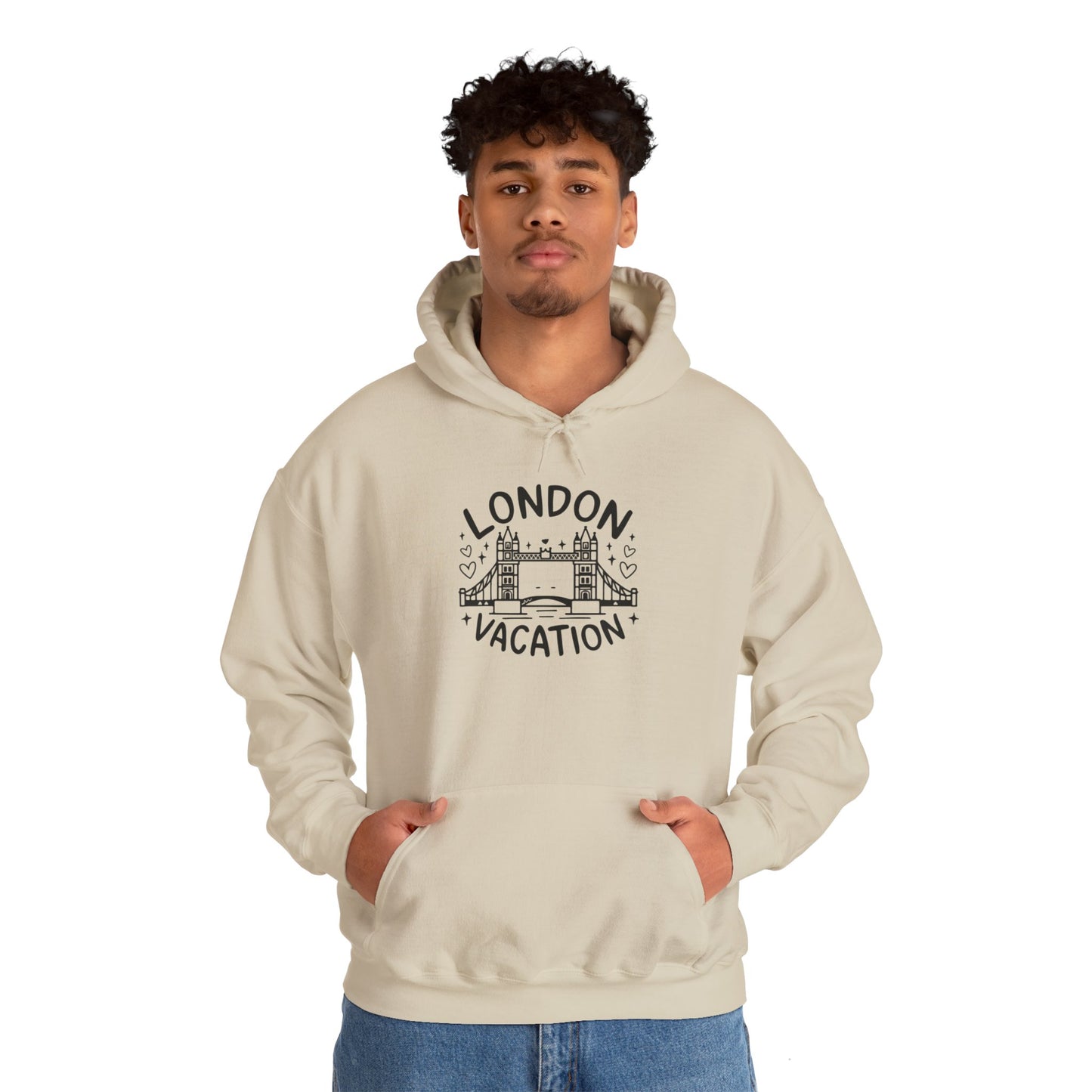 Unisex Heavy Blend™ Hooded Sweatshirt - London's Relaxing Vacation