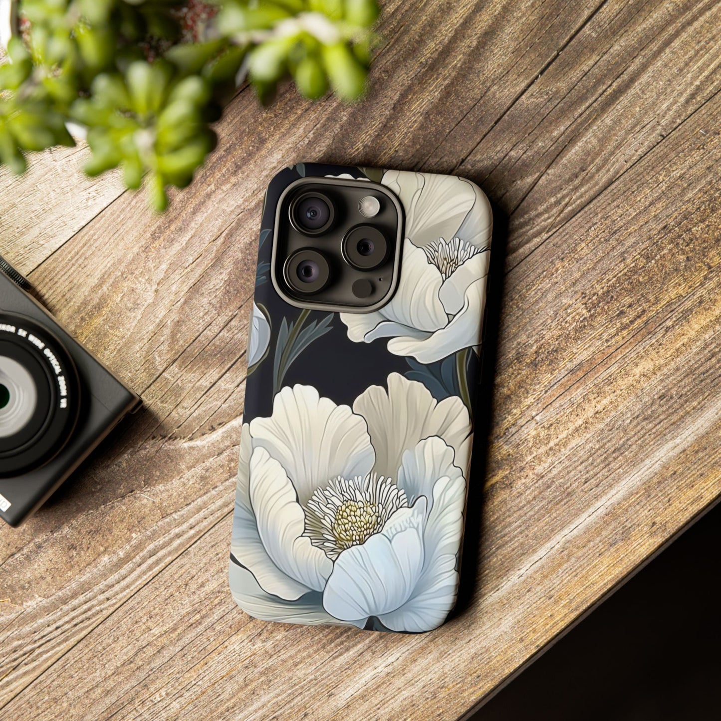 Floral Phone Case, Tough Cases for Women, Stylish Phone Cover, Floral Design Phone Protector, Nature Inspired Tech Accessories