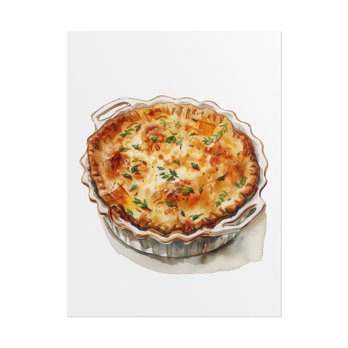 Delicious Quiche Rolled Posters for Kitchen Decor, Culinary Art, Foodie Wall Art, Gift for Chefs, Cooking Enthusiasts, Home Decor
