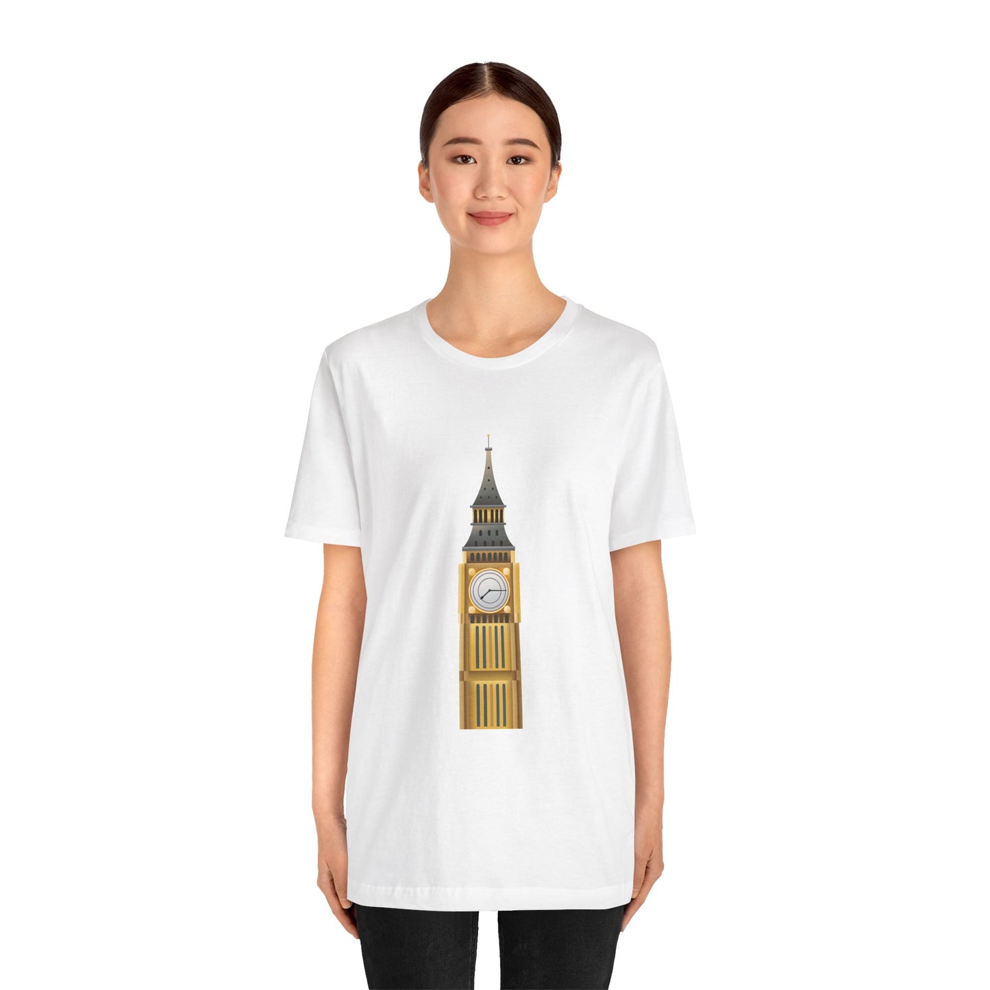 Unisex Jersey Short Sleeve Tee - Iconic Big Ben Clock Tower Design - London Landmark