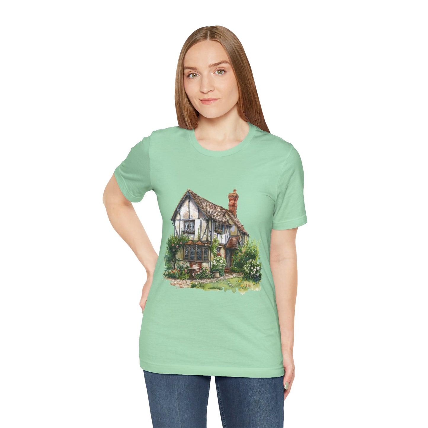 Unisex Jersey Short Sleeve Tee - Timeless Beauty - British Village Homes